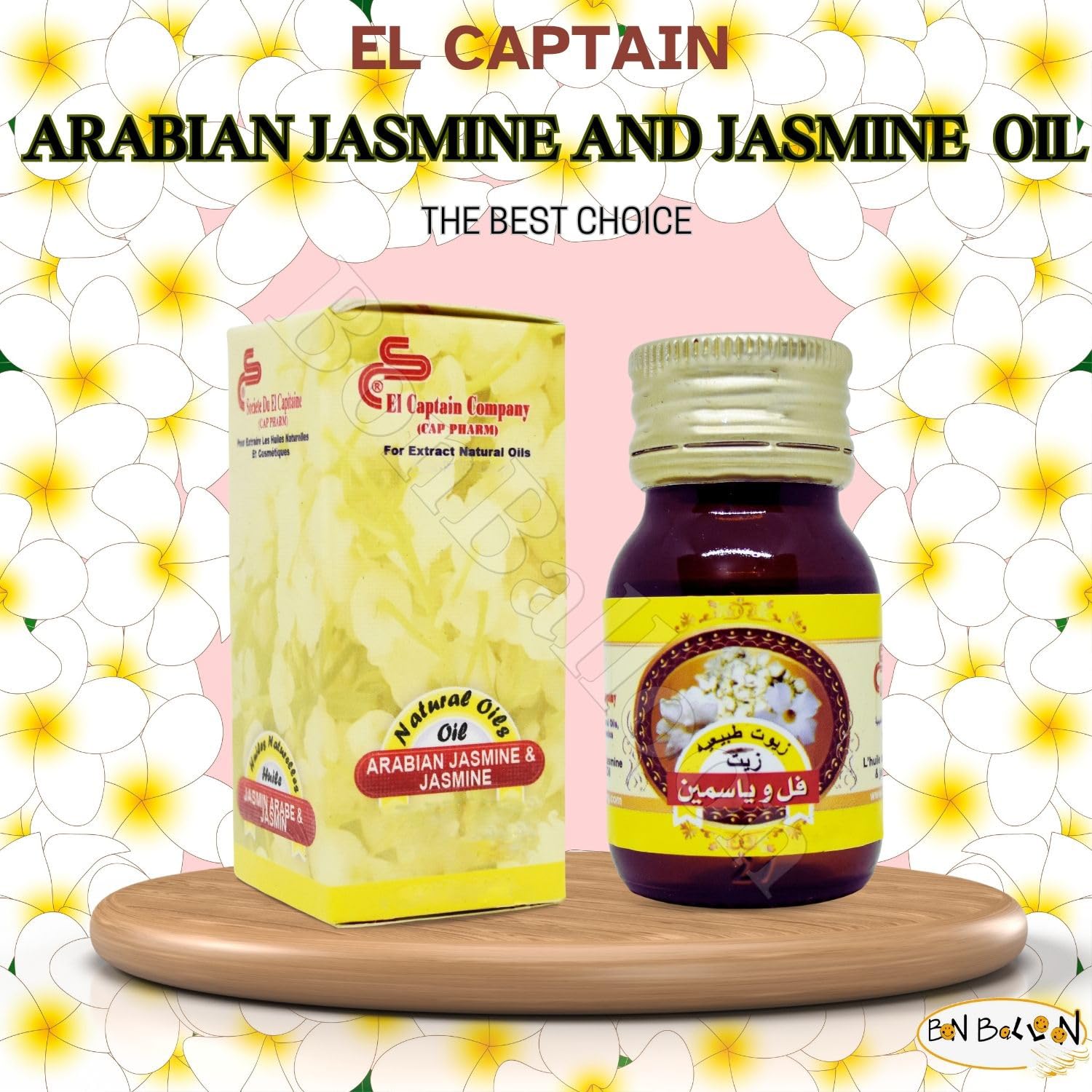 1 Pack Pure & Natural Jasmine Oil Cold Pressed El Captain Elcaptain Natural Concentrated Crude bonballoon buy supplements canada