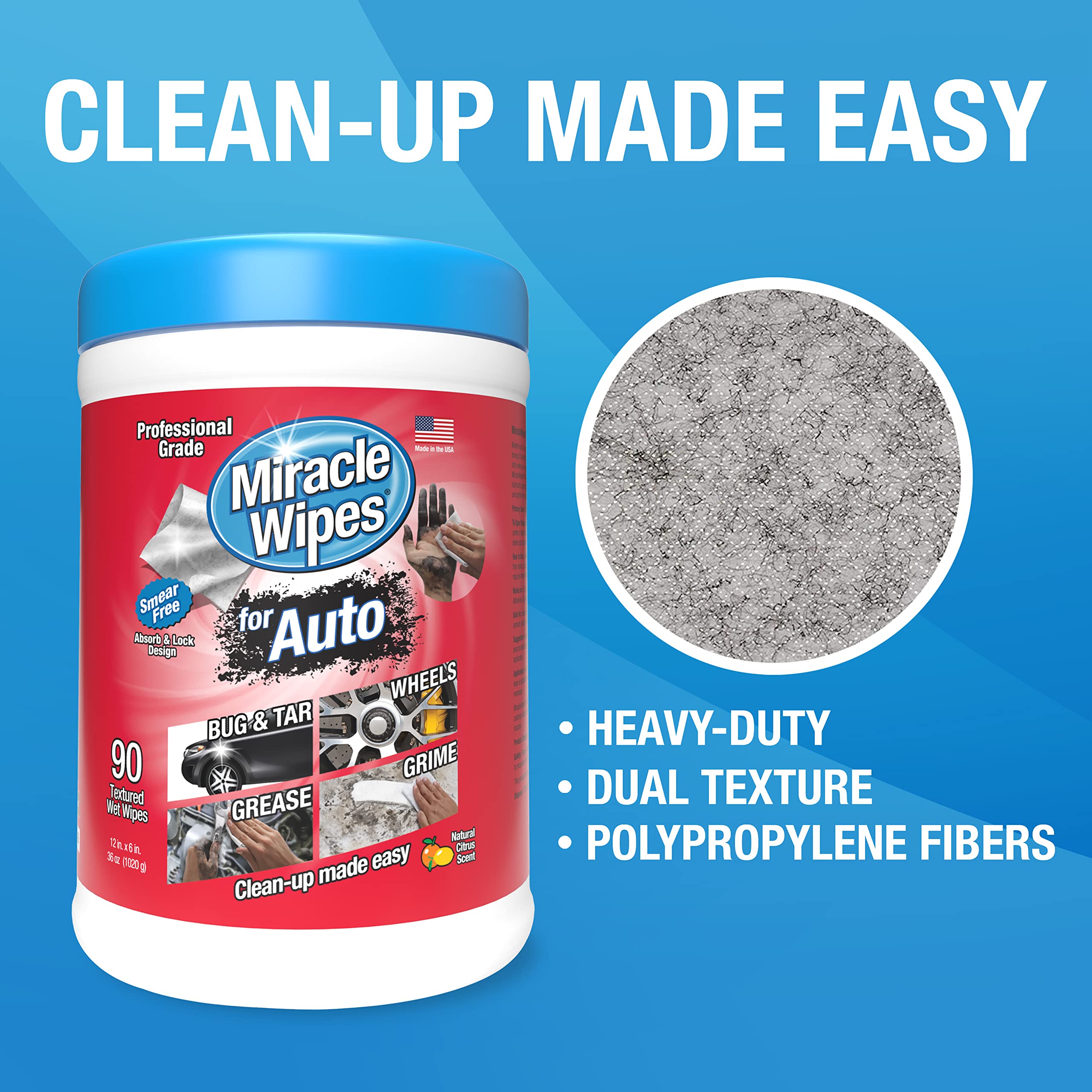 MiracleWipes for Automotive, All Purpose Cleaning Wipes for Hands, Auto Interior, Exterior MiracleWipes buy supplements canada
