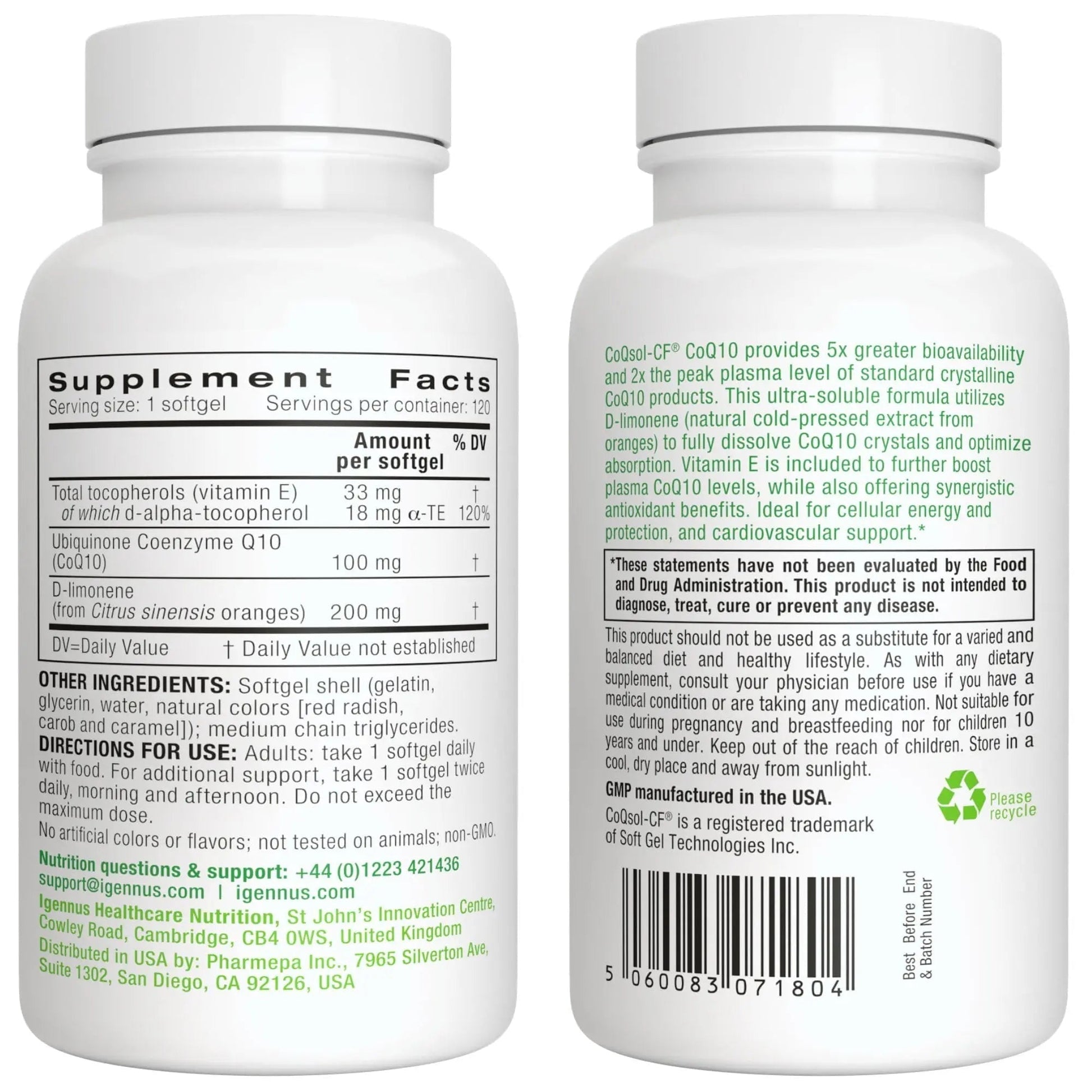 Multivitamin & Minerals for Women + High Absorption CoQ10 100mg 120 Softgels Energy Bundle, Sustained Release Advanced Multivitamin Igennus Healthcare Nutrition buy supplements canada