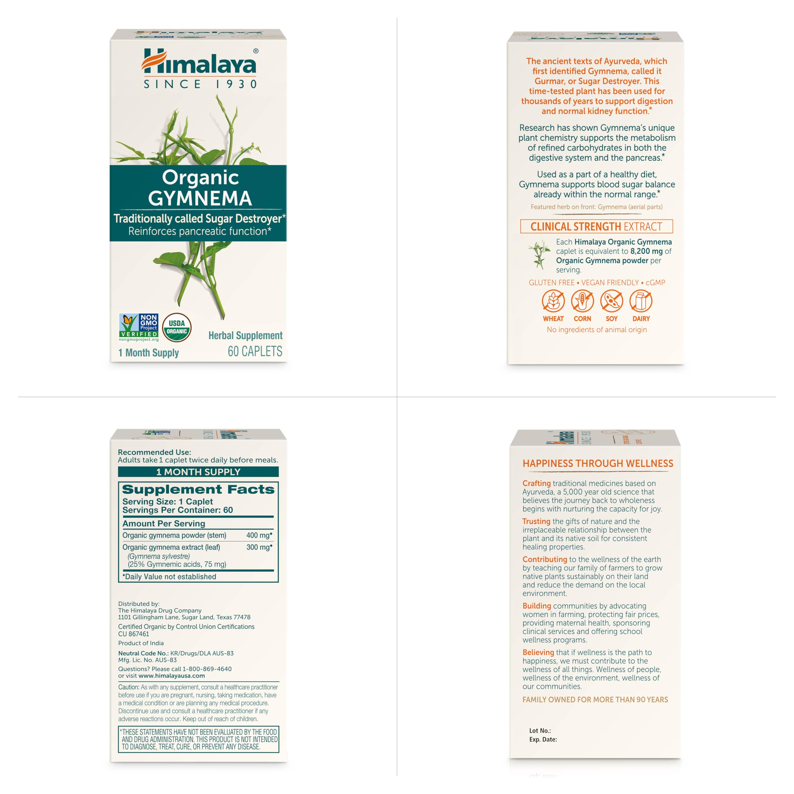 Himalaya Organic Gymnema Herbal Supplement for Weight Management, USDA Certified Himalaya buy supplements canada