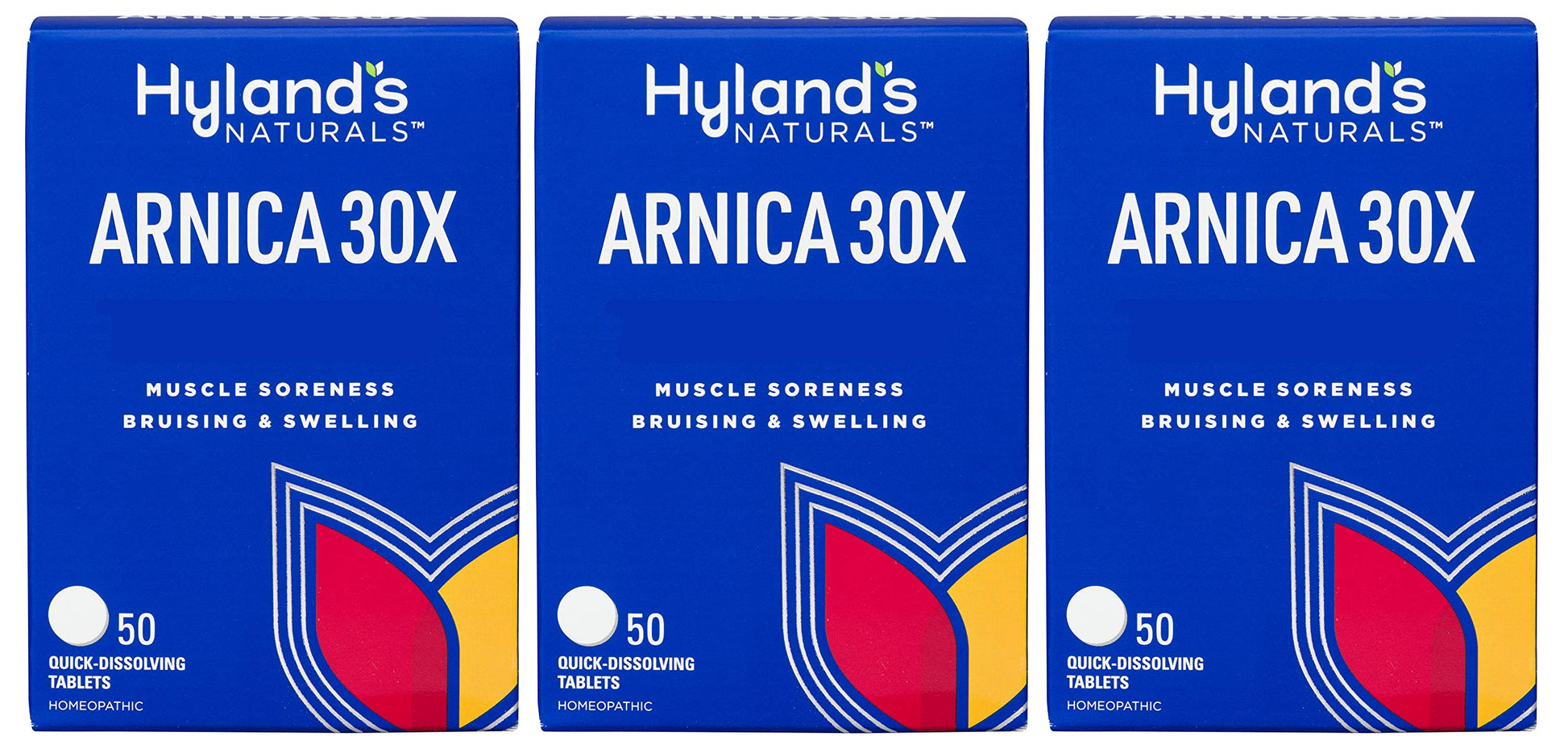 Hyland's Arnica 30x 50 Tablets (3 Pack = 150 Tablets), Bruising, Swelling, Muscle Pain Relief Hyland's buy supplements canada
