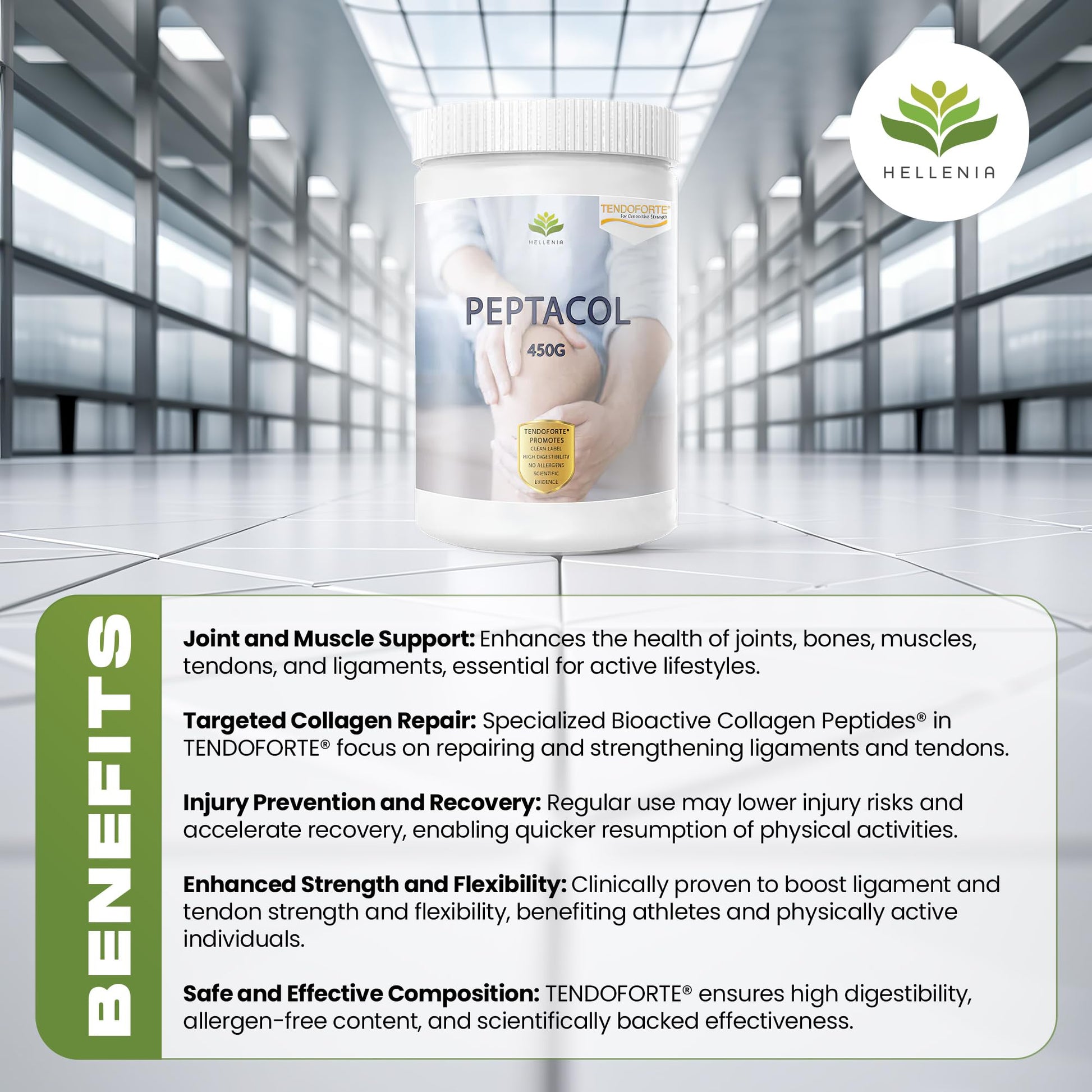 PEPTACOL TENDOFORTE® Bioactive Collagen Peptides® - 450g Hellenia buy supplements canada