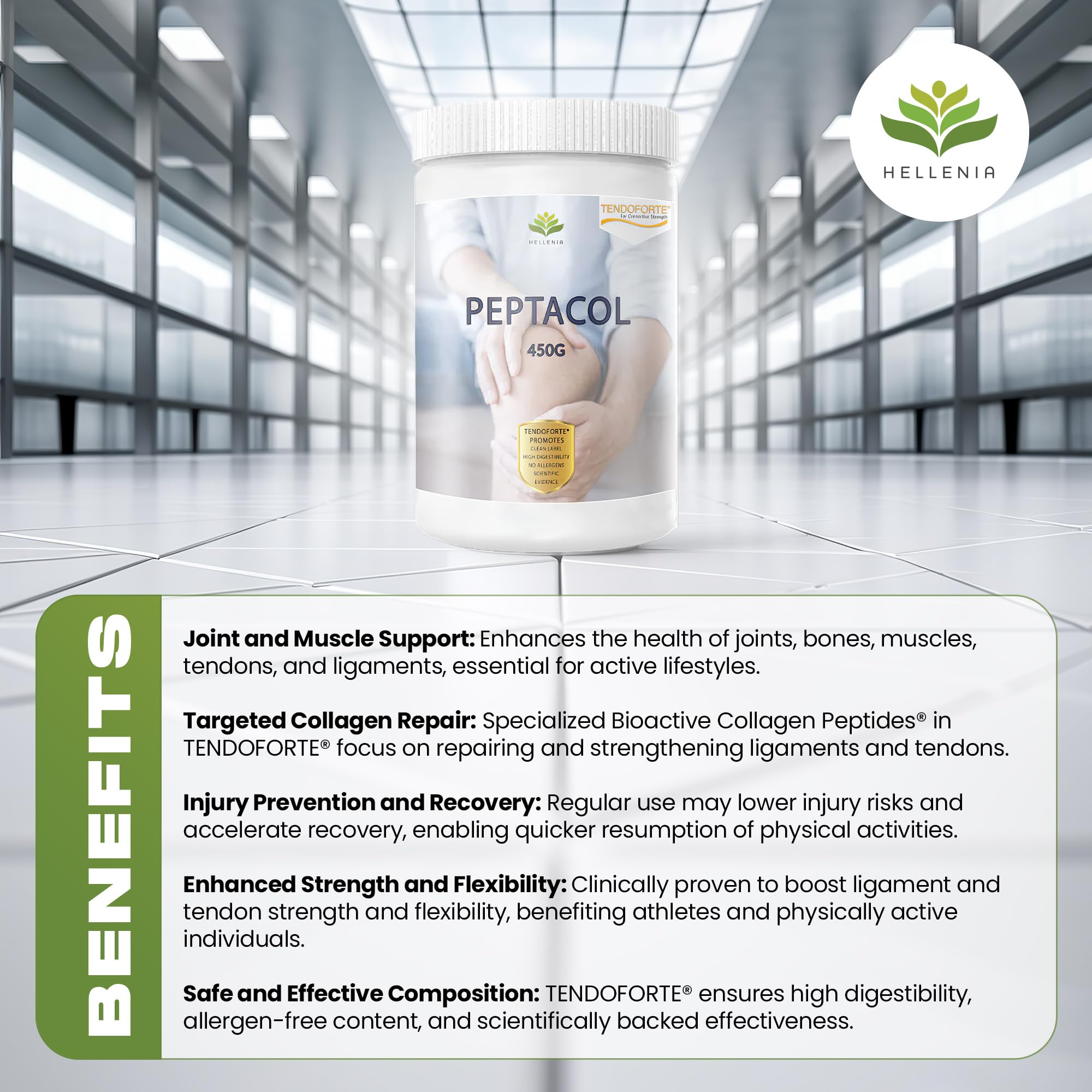 PEPTACOL TENDOFORTE® Bioactive Collagen Peptides® - 450g Hellenia buy supplements canada