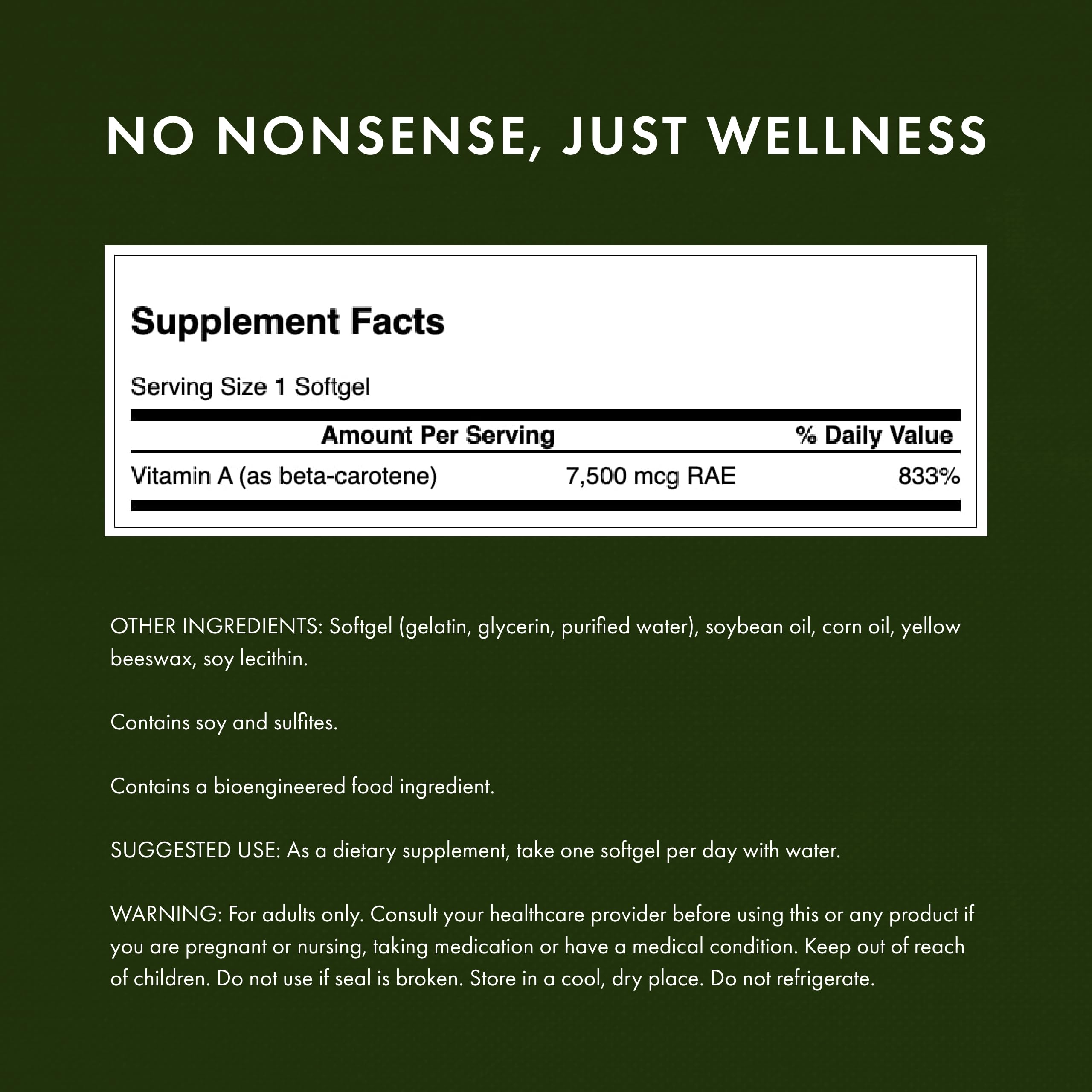 Swanson Beta-Carotene Vitamin A 25,000 IU Eye and Skin Health Supplement for Adults Seeking Vision and Immune Support - 7,500 mcg (300 Softgels) Swanson buy supplements canada