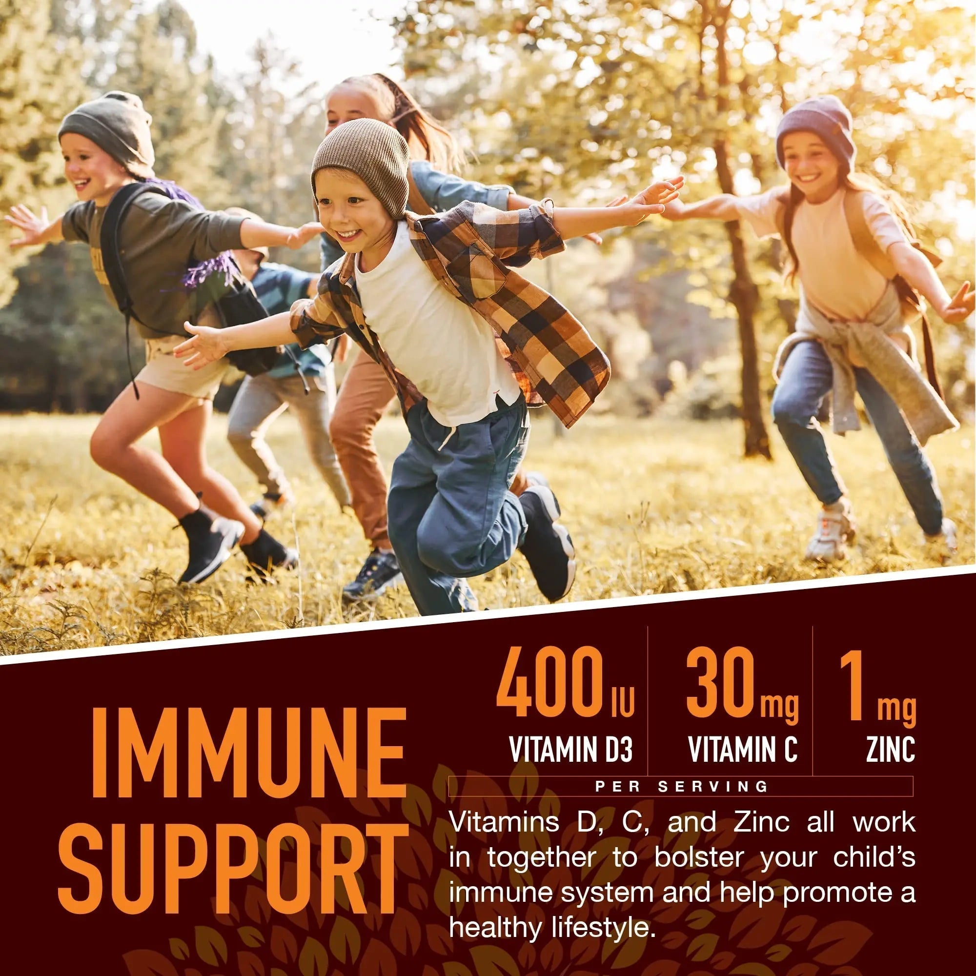 YUM-V'S Kids Strong Earth - Organic Immune Health Gummies with Vitamin C, Vitamin D3 Plus Zinc - Immune System Boost Zinc YUM-V'S buy supplements canada
