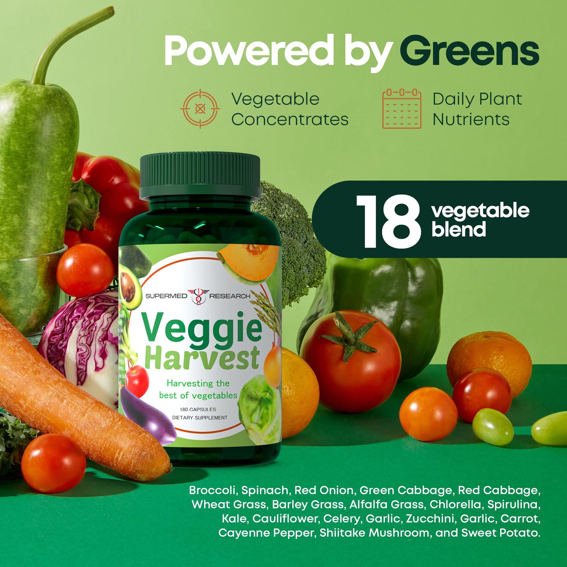 Supermed Research Fruits and Vegetables Supplements – 2 Pack Combination Fruit & Veggies Supplement – Whole Food Vitamins & Minerals for Adults – Superfood Veggie Vitamins for Adults (180 x 2, 360 Ct) Supermed Research buy supplements canada