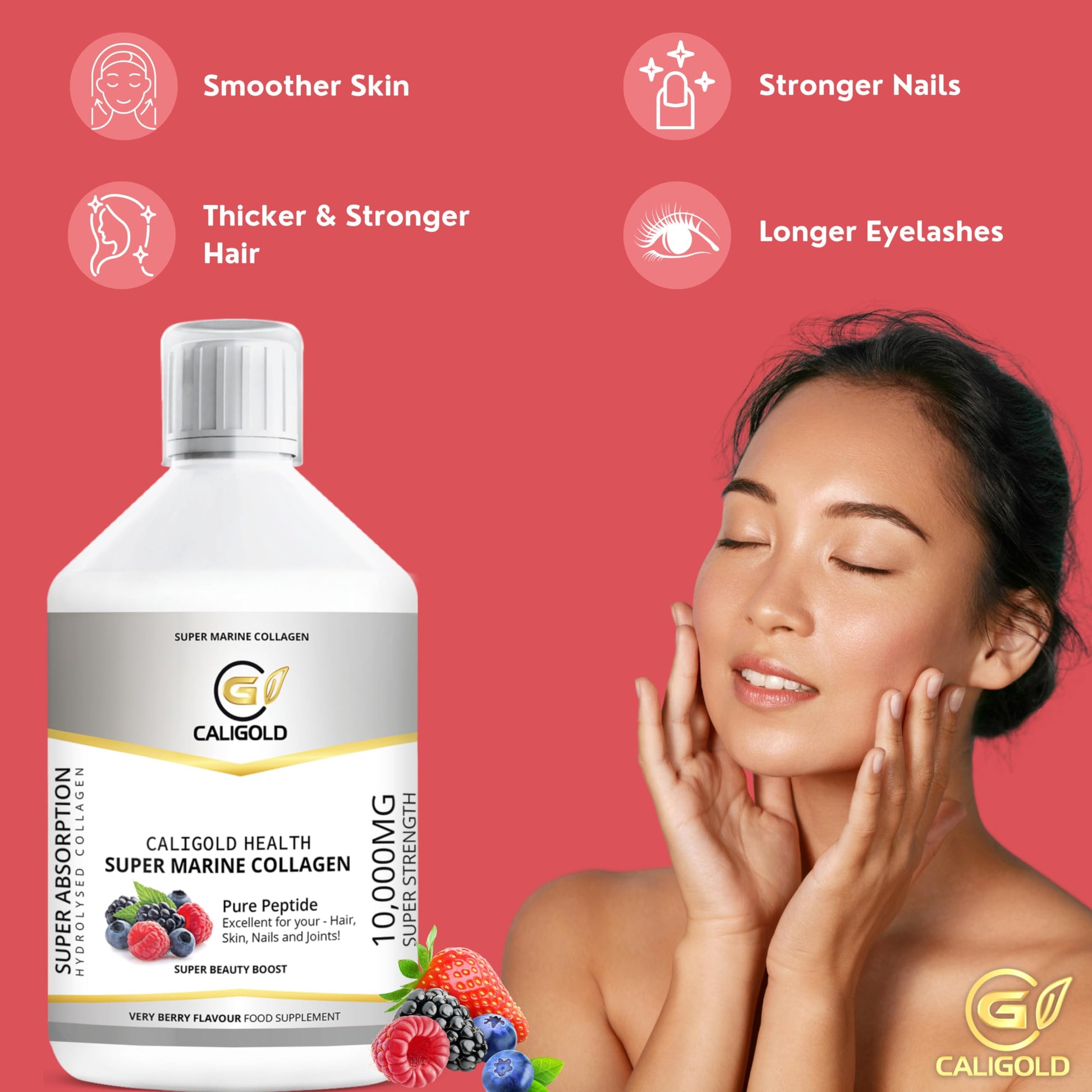 CALIGOLD Health Super Marine Collagen Liquid - Excellent for Hair, Skin, Nails and Joints CALIGOLD buy supplements canada
