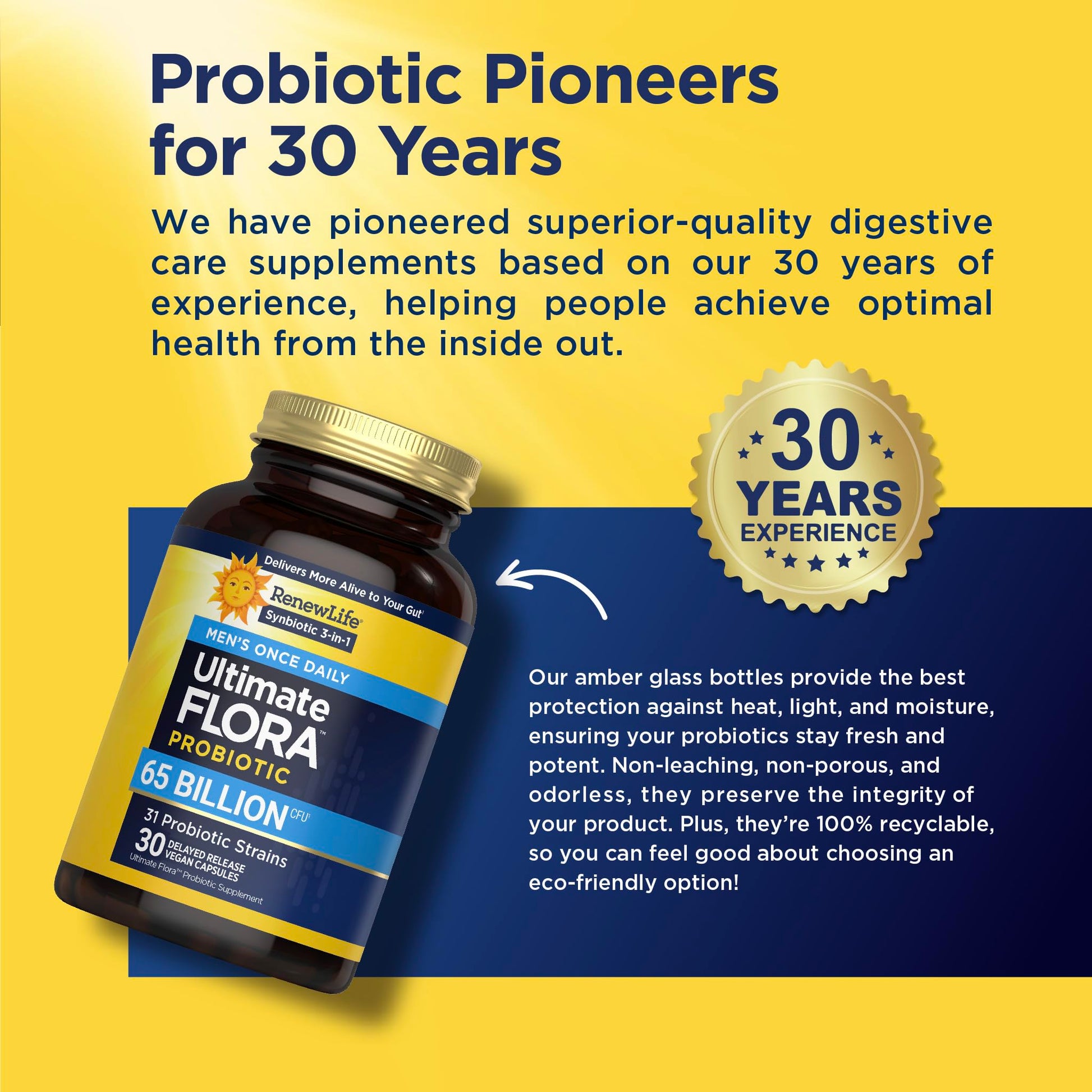Renew Life Ultimate Flora Probiotics for Men 65 Billion CFU Delayed Release Vegan Capsules | Digestive Health | Immune Health | Dairy Free | 30 Count Renew Life buy supplements canada