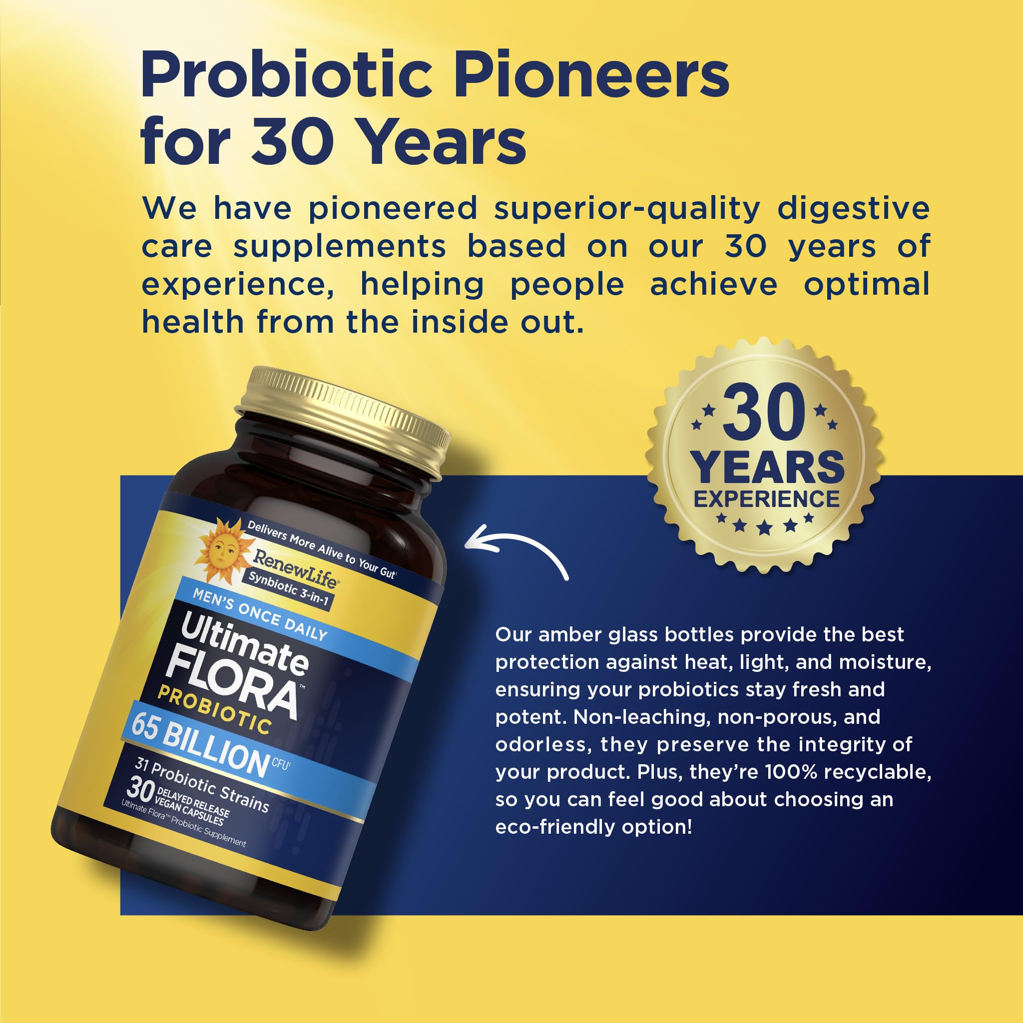 Renew Life Ultimate Flora Probiotics for Men 65 Billion CFU Delayed Release Vegan Capsules | Digestive Health | Immune Health | Dairy Free | 30 Count Renew Life buy supplements canada