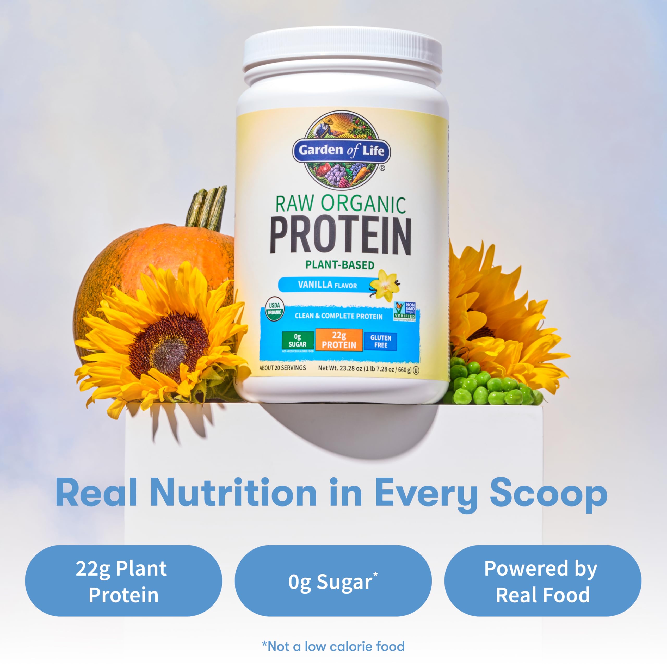 Garden Of Life Protein Powder, Vegan Protein Powder, Bcaa, Probiotics & Digestive Enzymes, Gluten & Lactose Free, Vanilla, 23.28 Ounce Garden of Life buy supplements canada