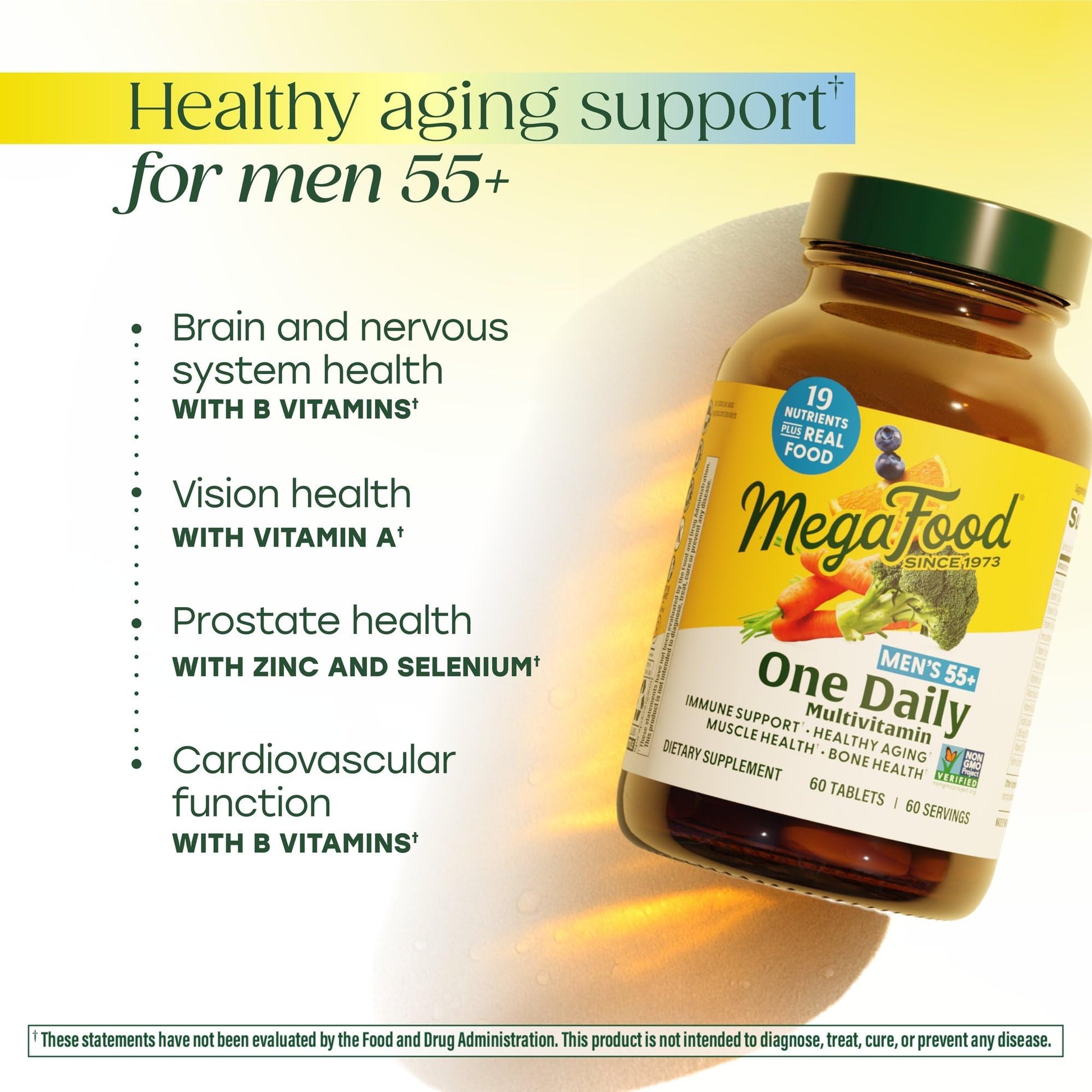 MegaFood Multivitamin for Men 55+ One Daily Mens Multivitamins, Methylated B12, Vitamin D3, C & Zinc MegaFood buy supplements canada