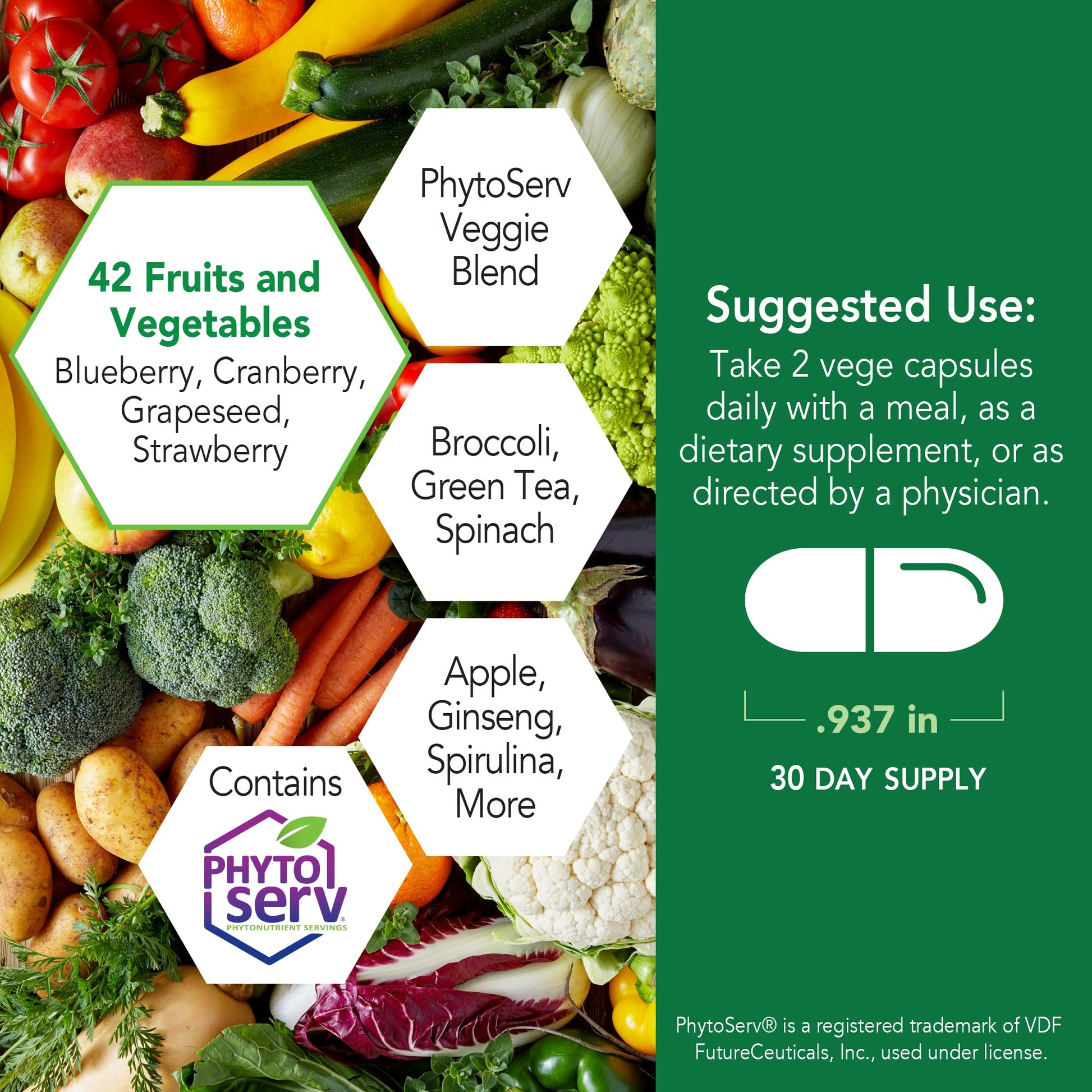 Botanic Choice Mega Fruits and Veggies Blend (60 Capsules) + Lemon Balm Tincture (1 fl oz) Bundle - Energy Balance & Superfood Supplement + Relaxation and Sleep Support Botanic Choice buy supplements canada