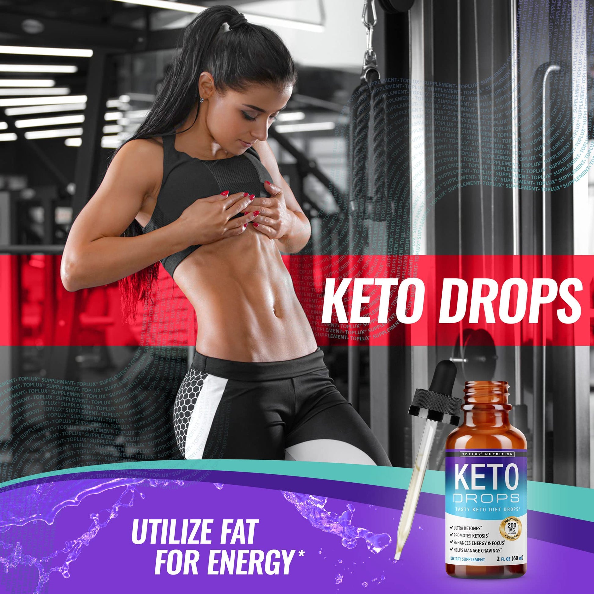Keto Diet Drops Weight Loss Ketogenic Supplement - Premium Fat Burner Formula Toplux buy supplements canada