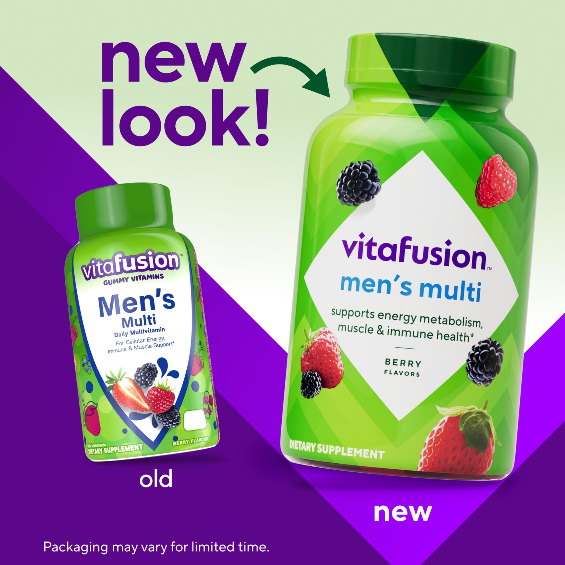 vitafusion Adult Gummy Vitamin Supplement for Men, Berry Flavored, A, C, D, E, B6, B12, Daily, 120 Count, 60 Day Supply Vitafusion buy supplements canada