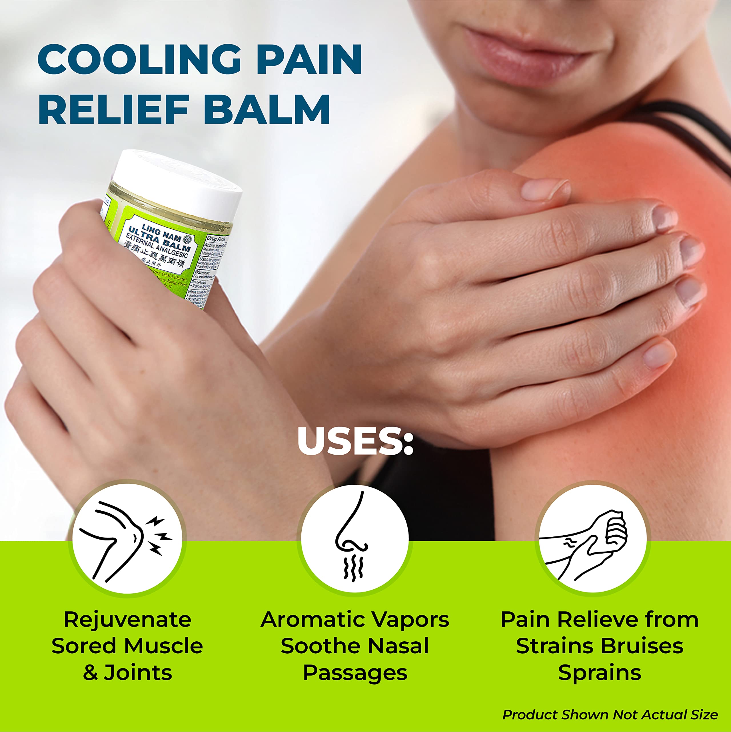 Ling Nam Ultra Balm External Analgesic, for Cooling Pain Relief Simple Backache Arthritis Strains Bruises Sprain, Muscle Pain, Muscle Soreness,0.7oz/19.8g Ling Nam buy supplements canada
