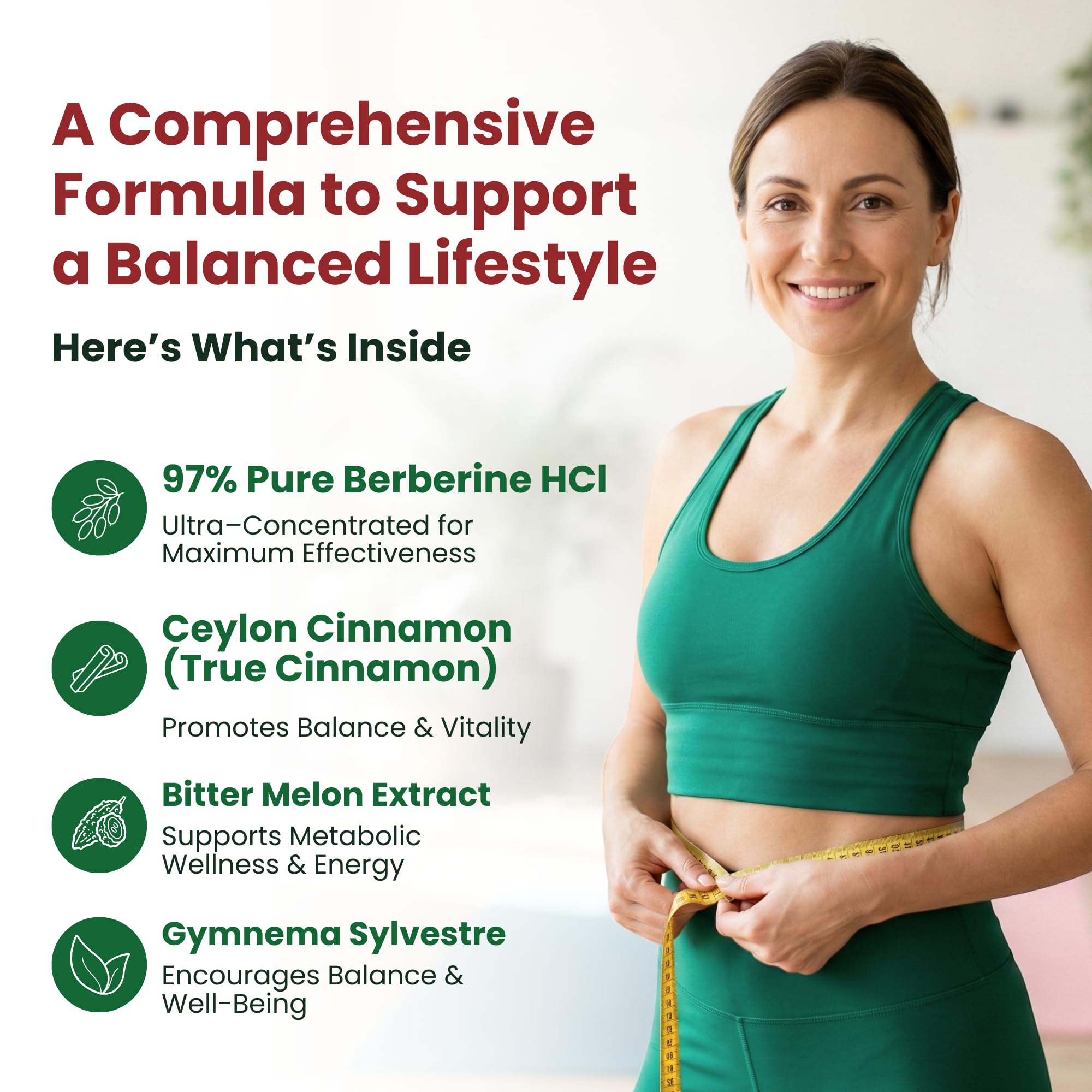 ForestLeaf Berberine Supplement - 1300mg per Serving - Ultra High Potency Berberine HCl with Ceylon Cinnamon, Bitter Melon & Gymnema ForestLeaf buy supplements canada