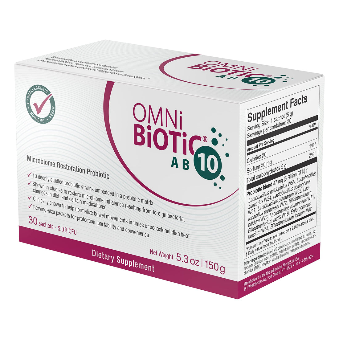 OMNi BiOTiC AB 10 - Clinically Tested Restorative Probiotic - Supports & Restores Gut Flora & Digestion OMNi BiOTiC buy supplements canada