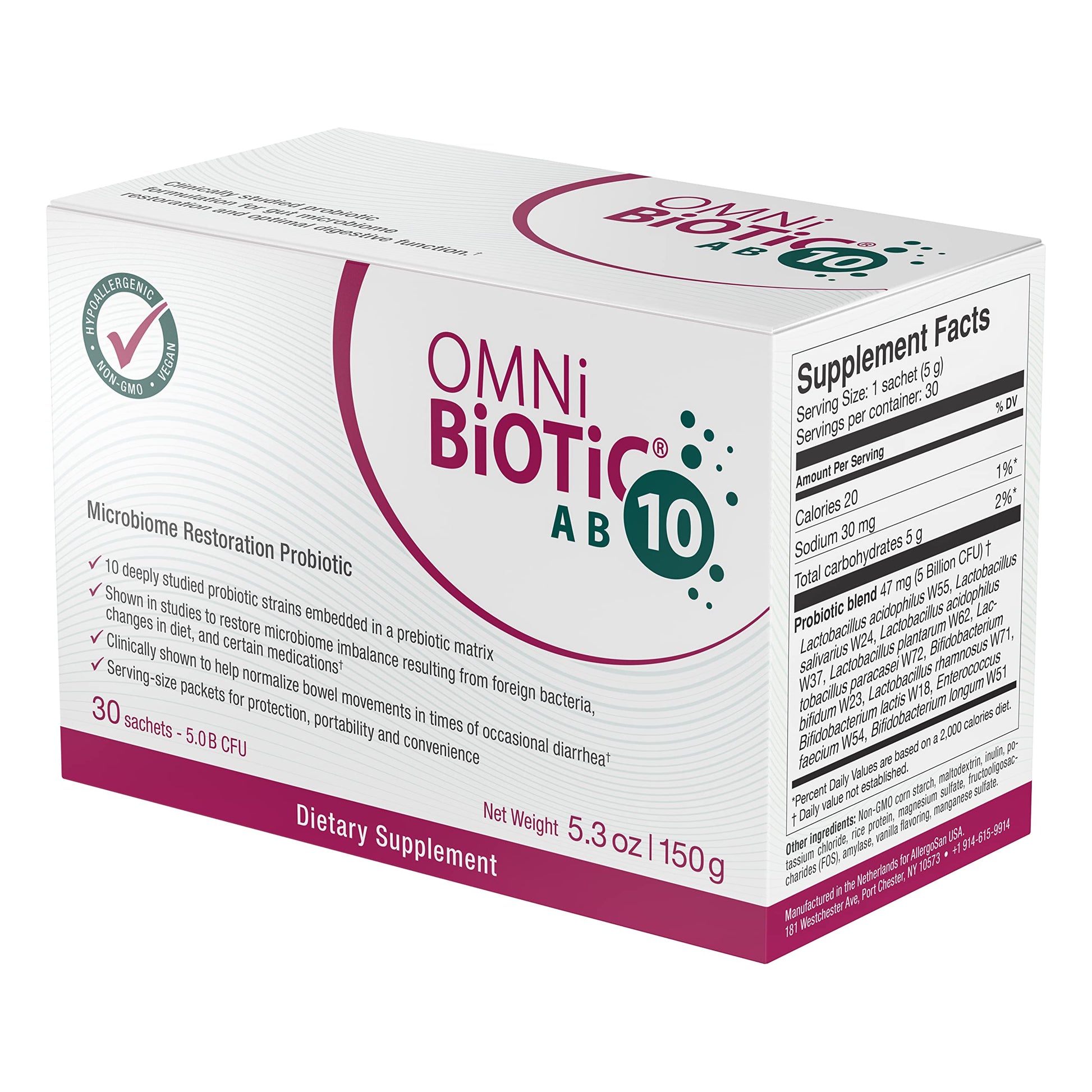 OMNi BiOTiC AB 10 - Clinically Tested Restorative Probiotic - Supports & Restores Gut Flora & Digestion OMNi BiOTiC buy supplements canada