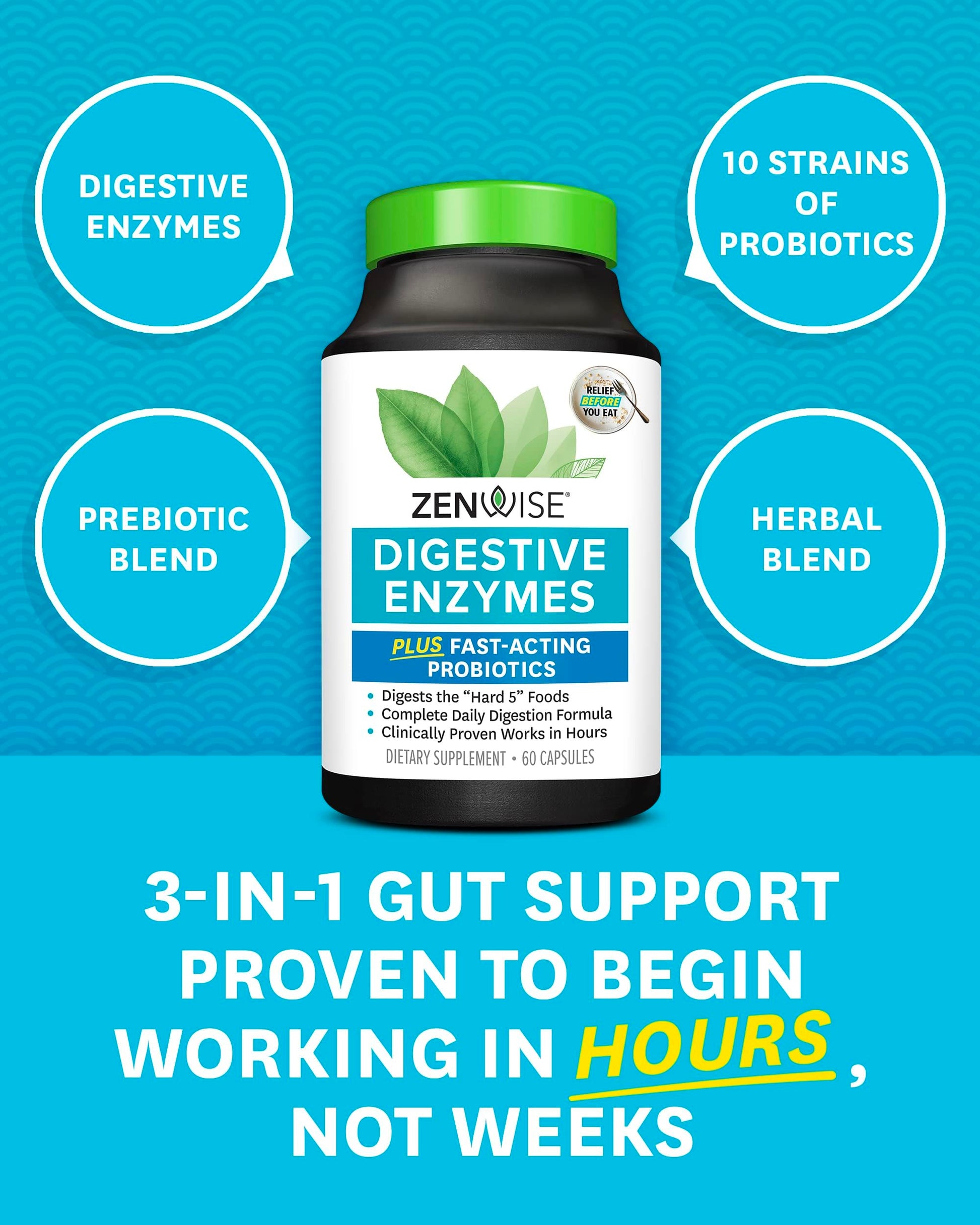 Zenwise Health Digestive Enzymes - Probiotic Multi Enzymes with Probiotics Zenwise Health buy supplements canada