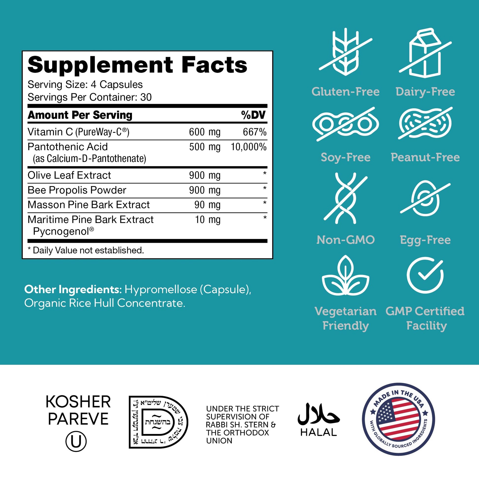 Zahler Immune Defense, Immune System Support, Certified Kosher, 120 Capsules Zahler buy supplements canada