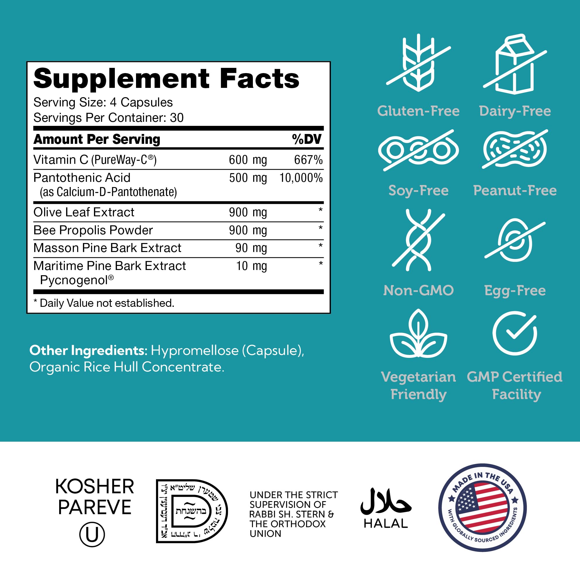 Zahler Immune Defense, Immune System Support, Certified Kosher, 120 Capsules Zahler buy supplements canada