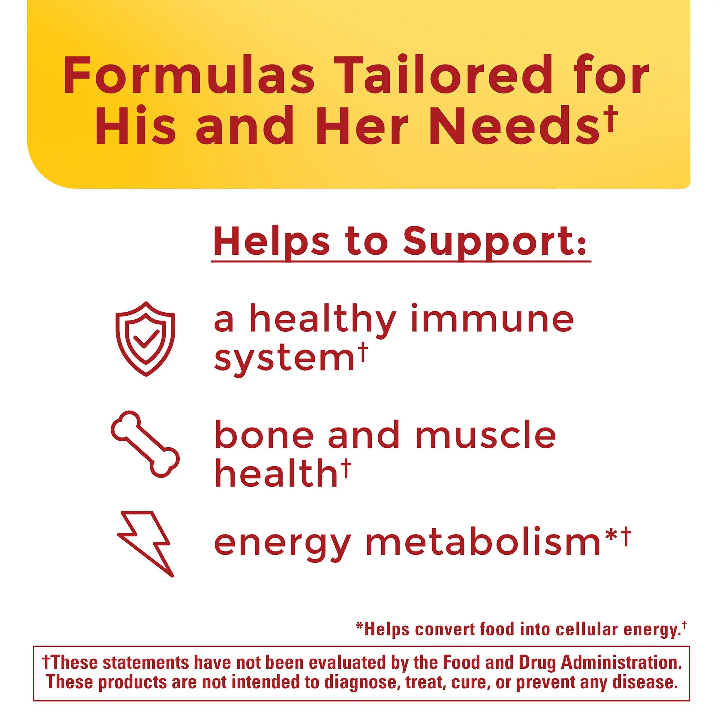 Nature Made Multivitamin Gummies Combo Pack for Him & Her, Tasty Men & Womens Multivitamin with Vitamin C, Vitamin D3, B Vitamins Nature Made buy supplements canada