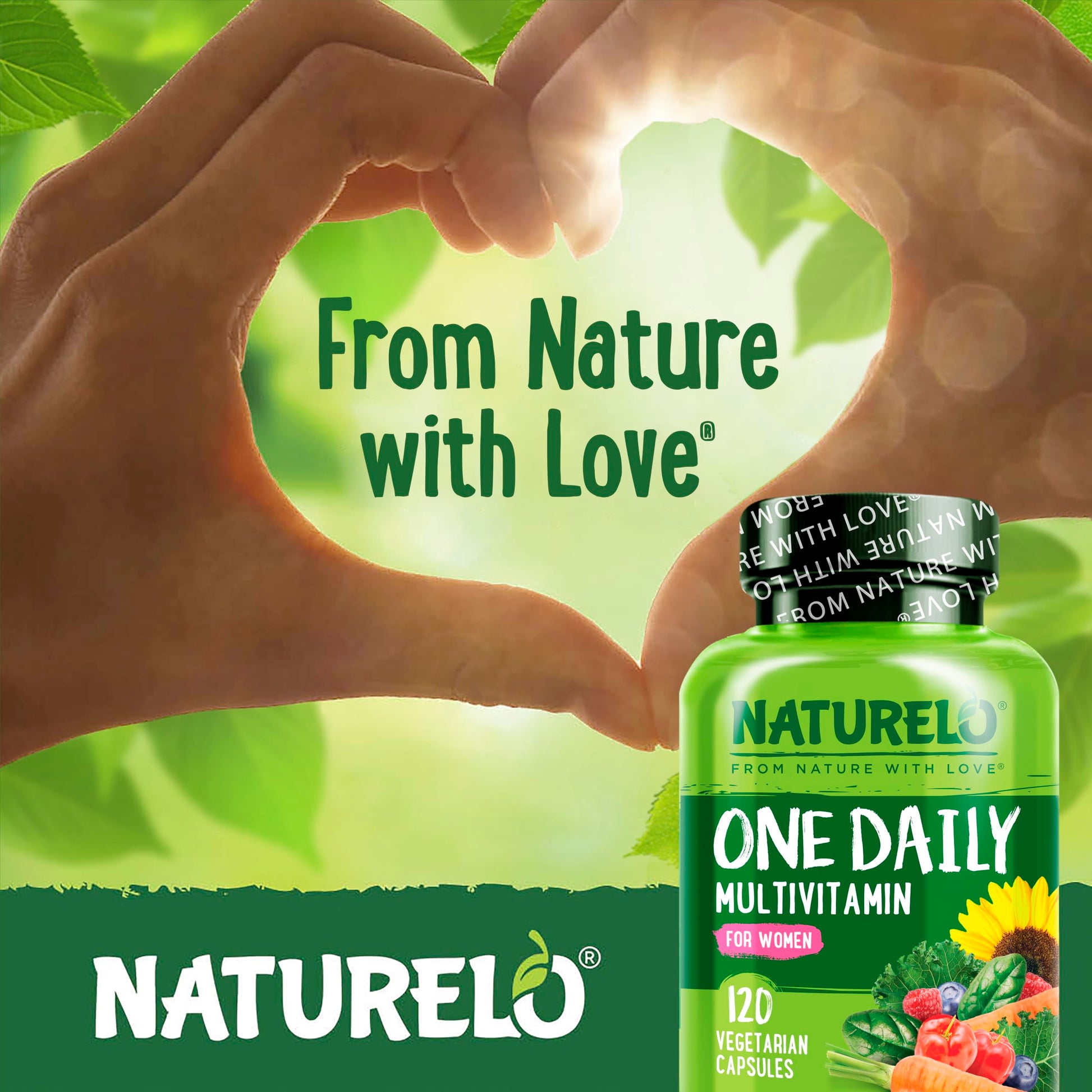 NATURELO One Daily Multivitamin for Women w/Vitamin B12, 120 Ct, Energy Support, Whole Food Daily Women Multivitamin Supplement, Nourish Hair/Skin/Nail, Non-GMO NATURELO buy supplements canada