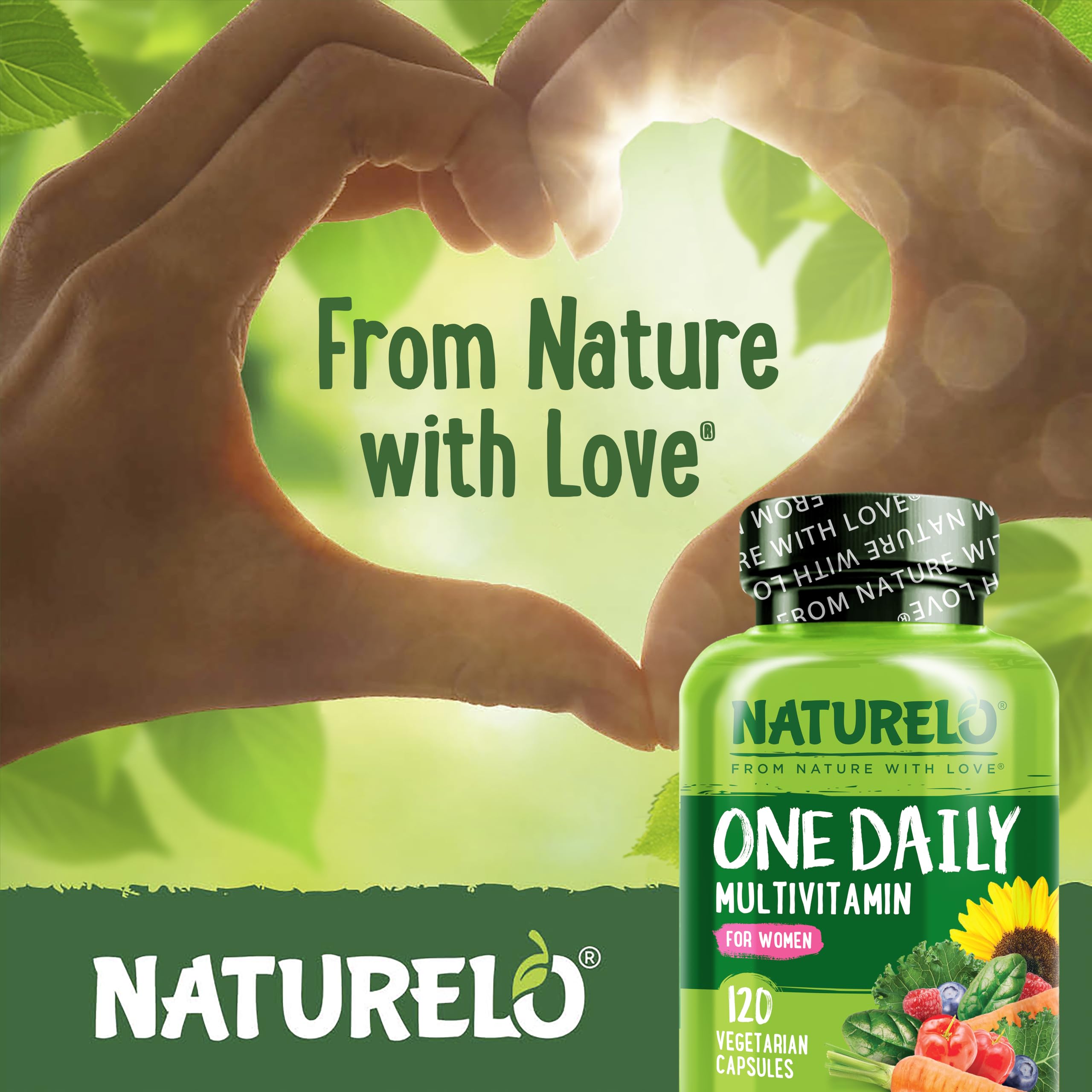 NATURELO One Daily Multivitamin for Women w/Vitamin B12, 120 Ct, Energy Support, Whole Food Daily Women Multivitamin Supplement, Nourish Hair/Skin/Nail, Non-GMO NATURELO buy supplements canada