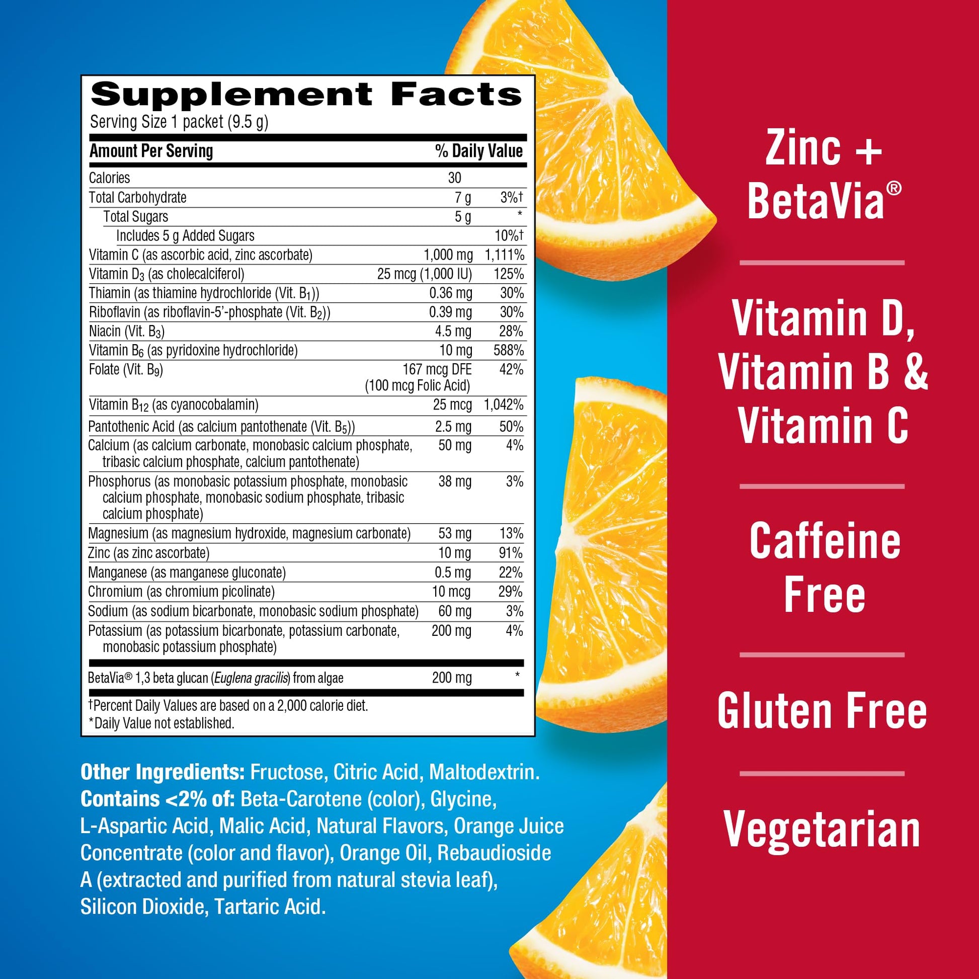 Emergen-C Immune+ Triple Action Immune Support Powder, BetaVia (R), 1000mg Vitamin C, B Vitamins, Vitamin D and Antioxidants Emergen-C buy supplements canada