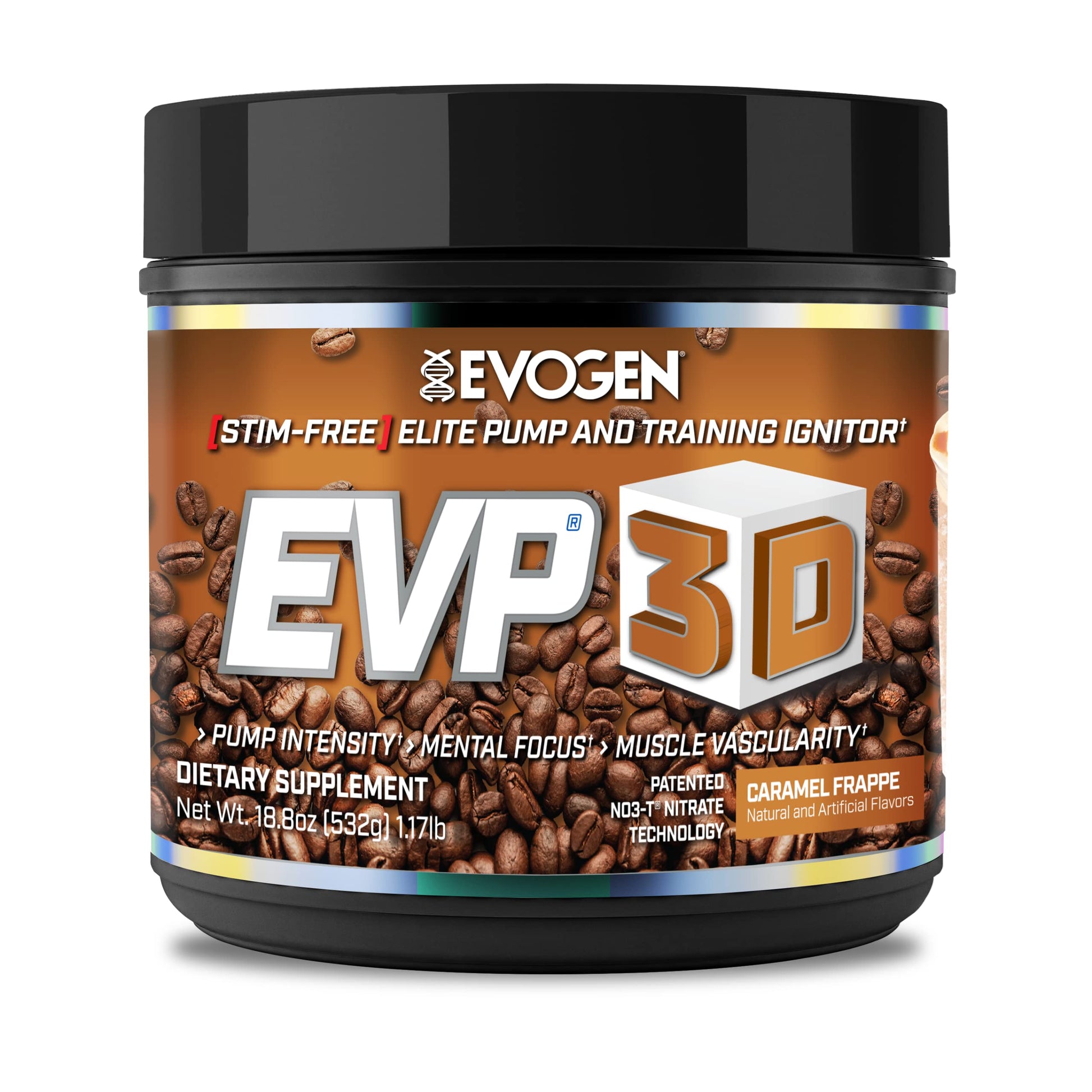 Evogen EVP 3D Caramel Frappe | Xtreme Stimulant Free Pre-Workout Powder, Arginine Nitrate Evogen buy supplements canada