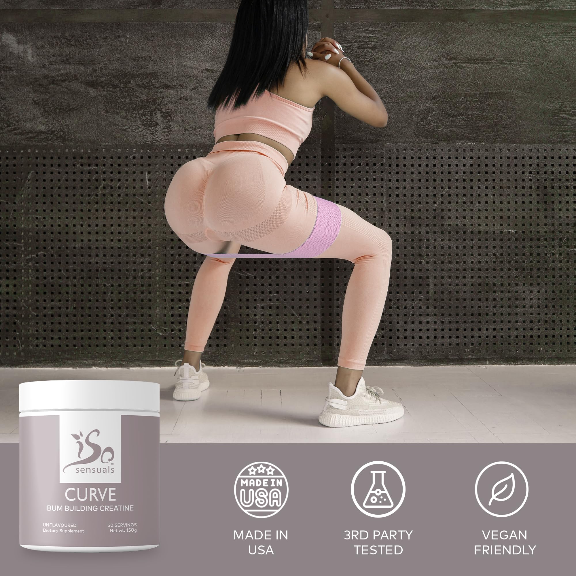 IsoSensuals Curve Bum Building Creatine - Micronized 200 Mesh for Smooth Muscle IsoSensuals buy supplements canada