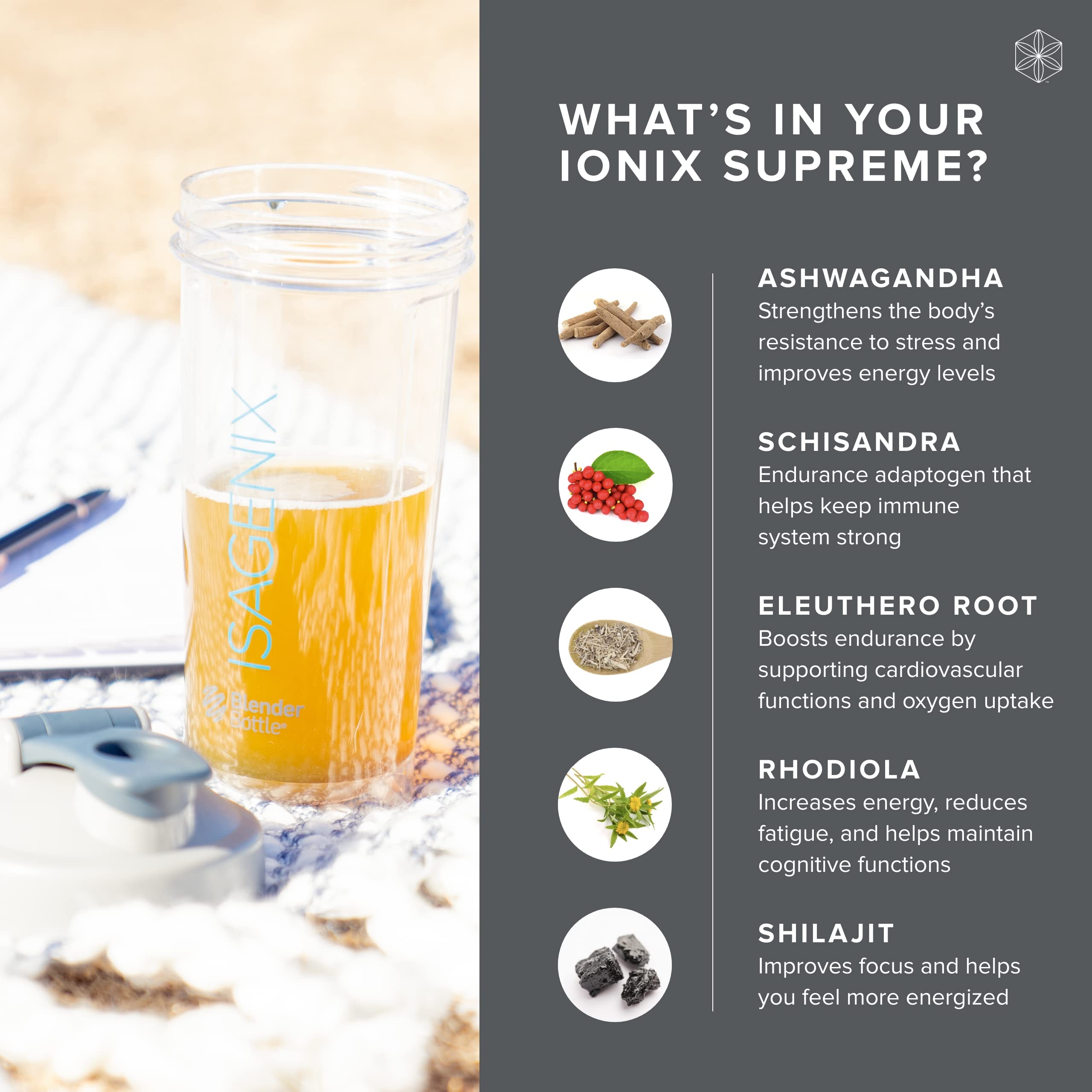 Isagenix Ionix Supreme - Powder Supplement with Vitamin B12 & Niacin - Focus Supplemen Isagenix buy supplements canada