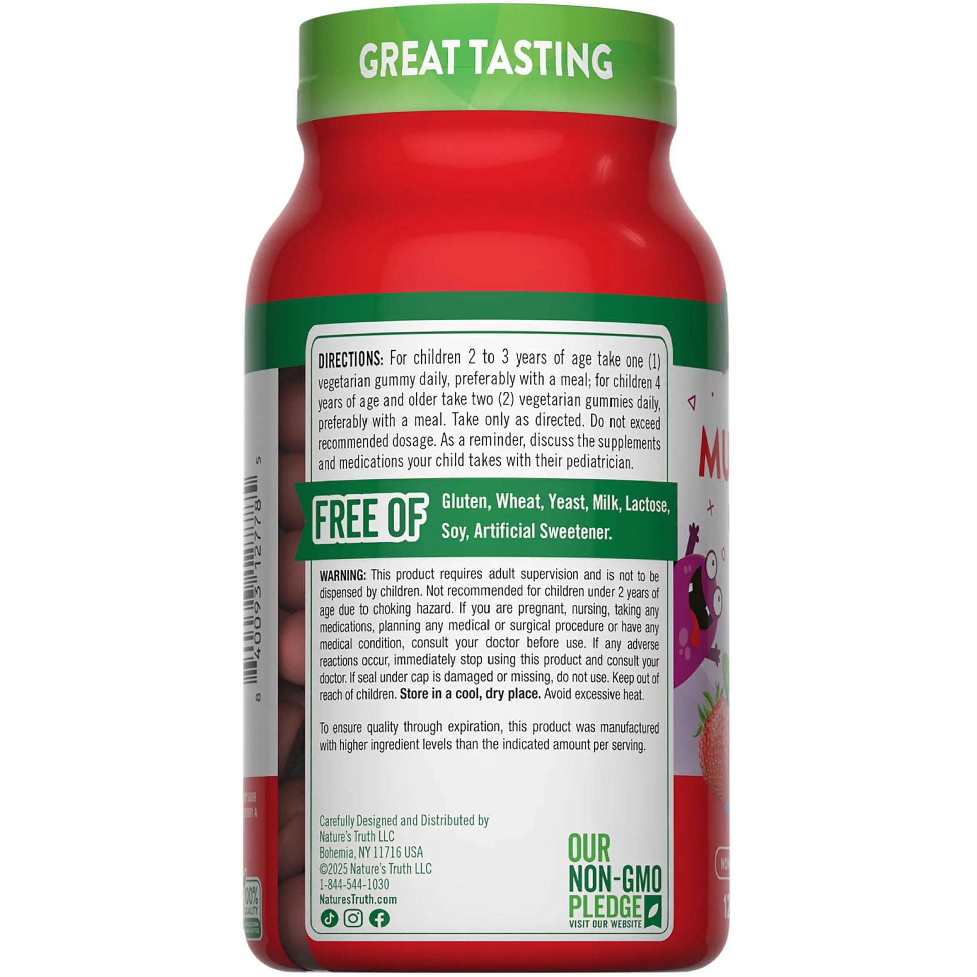 Nature's Truth Kids Multivitamin Gummies with Probiotics | 120 Count | Berry Punch Flavor | Vegetarian, Non-GMO & Gluten Free Supplement Nature's Truth buy supplements canada