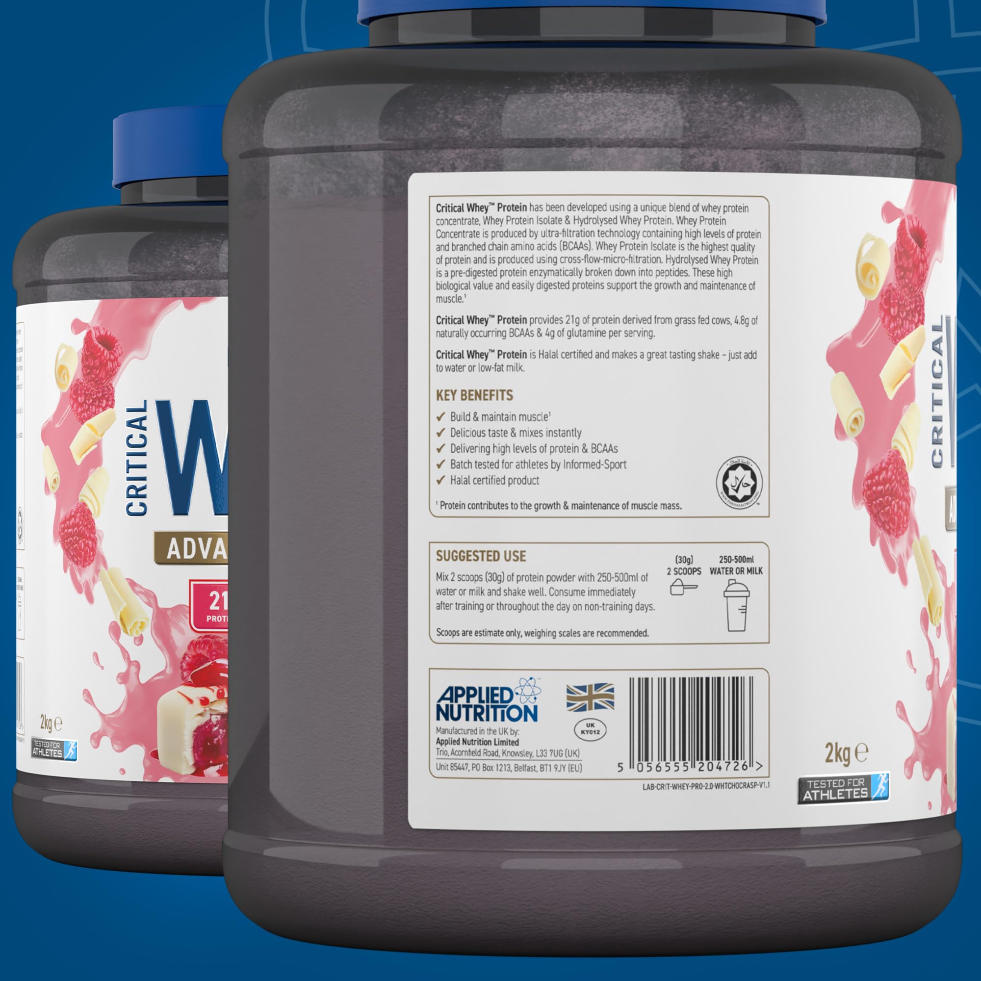 Applied Nutrition Critical Whey Protein Powder 2kg - High Protein Powder, Protein Milkshake Applied Nutrition buy supplements canada