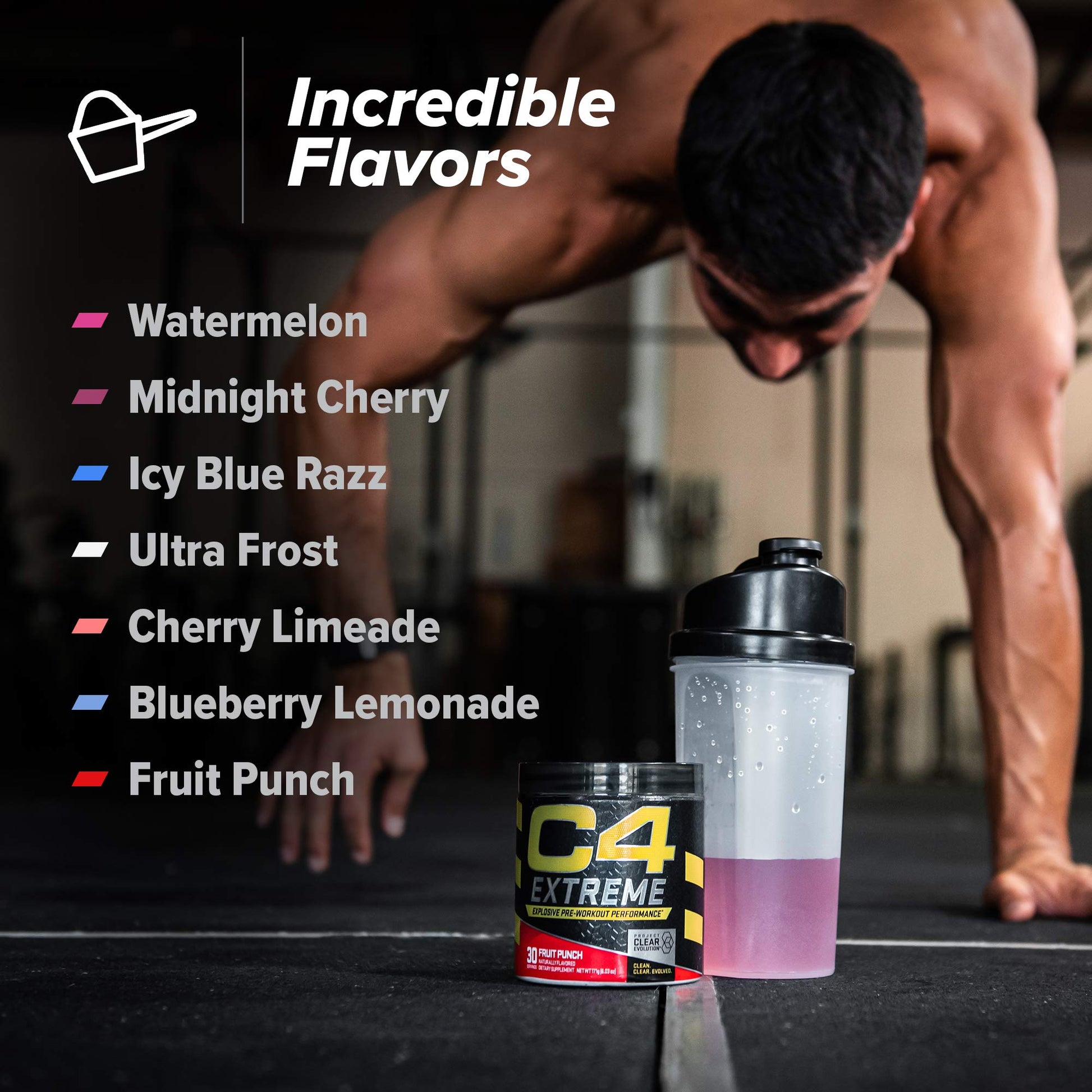 C4 Extreme Pre Workout Powder Fruit Punch | Preworkout Energy Supplement for Men Cellucor buy supplements canada