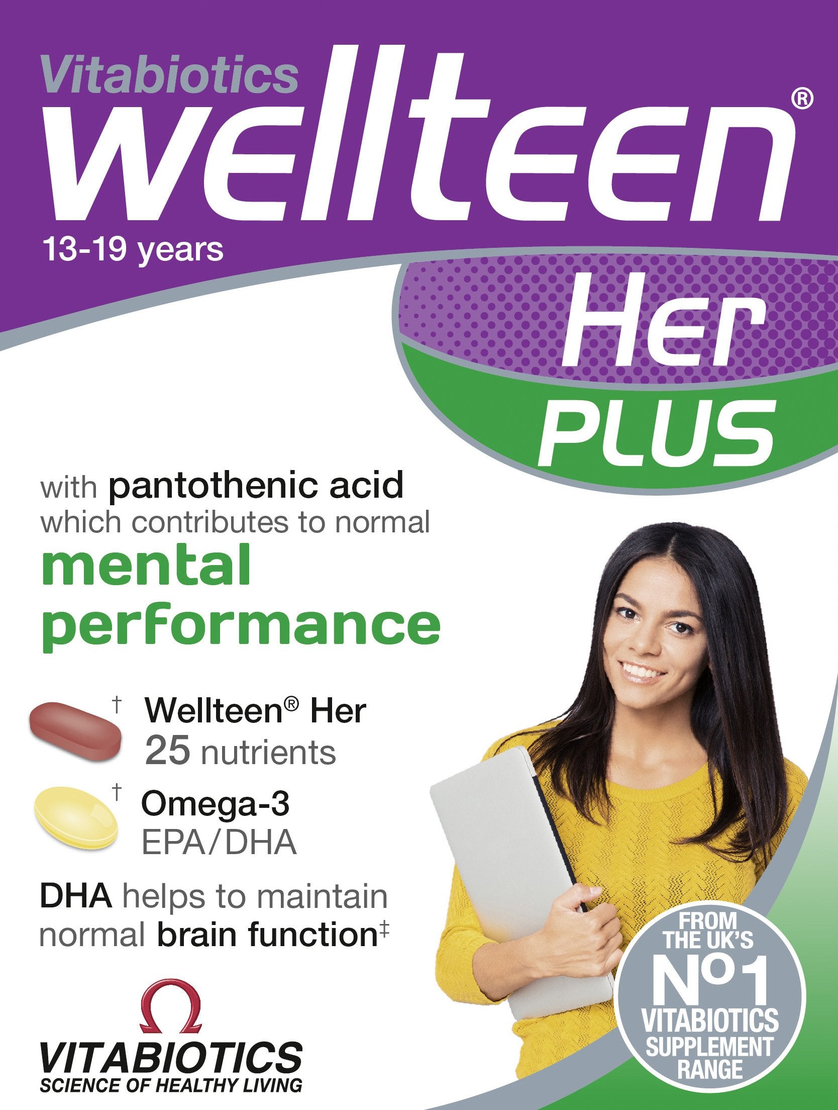 Vitabiotics Wellteen Her Plus - 56 Tablets/Capsules, 56 Count (Pack of 1) Wellteen buy supplements canada