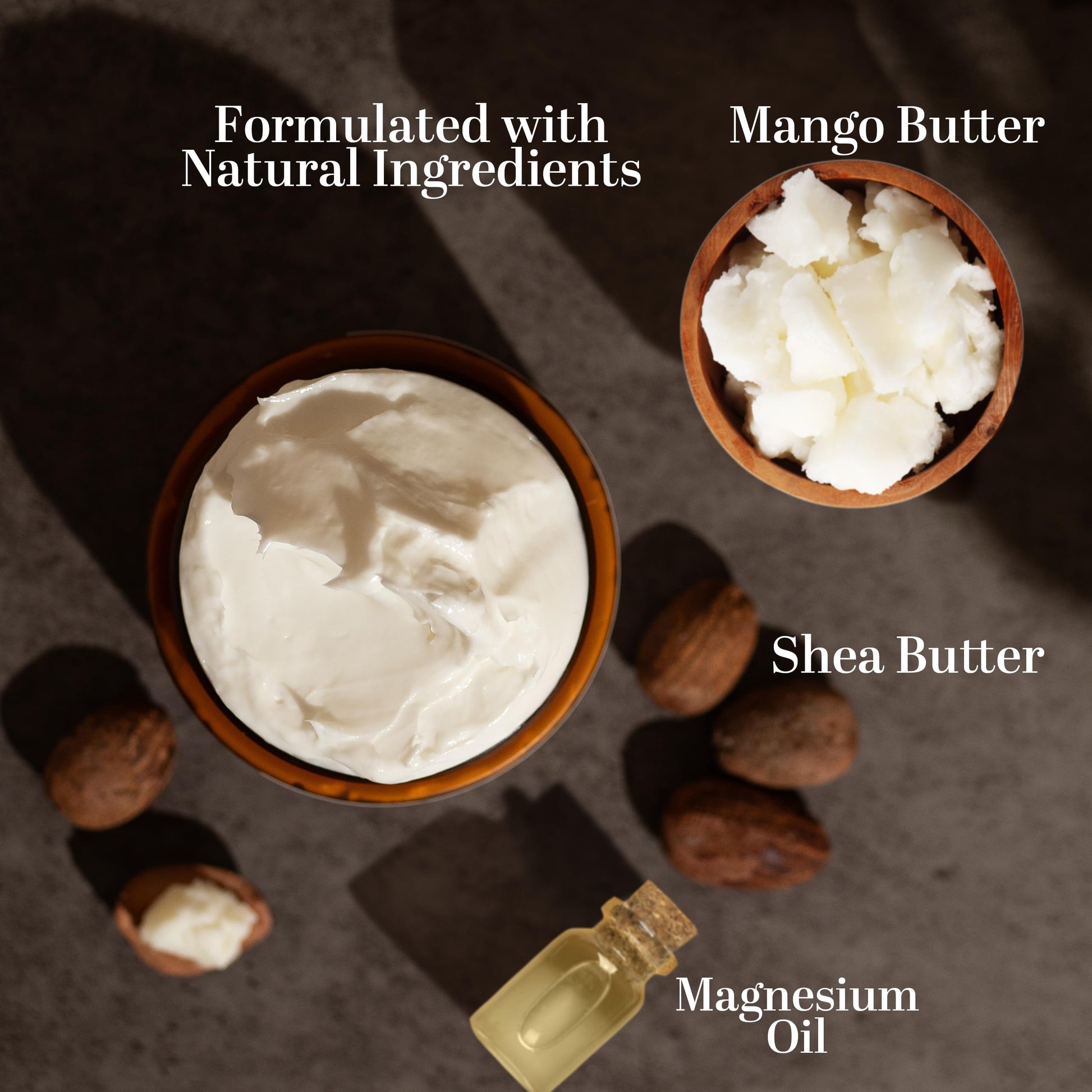 Better Shea Butter Magnesium Cream for Leg Cramps | Relieves Muscle Tension | Night Lotion Safe for Pregnancy, Kids and Babies | Organic and Natural Ingredients | Vegan, Made in USA | (Unscented) Better Shea Butter buy supplements canada