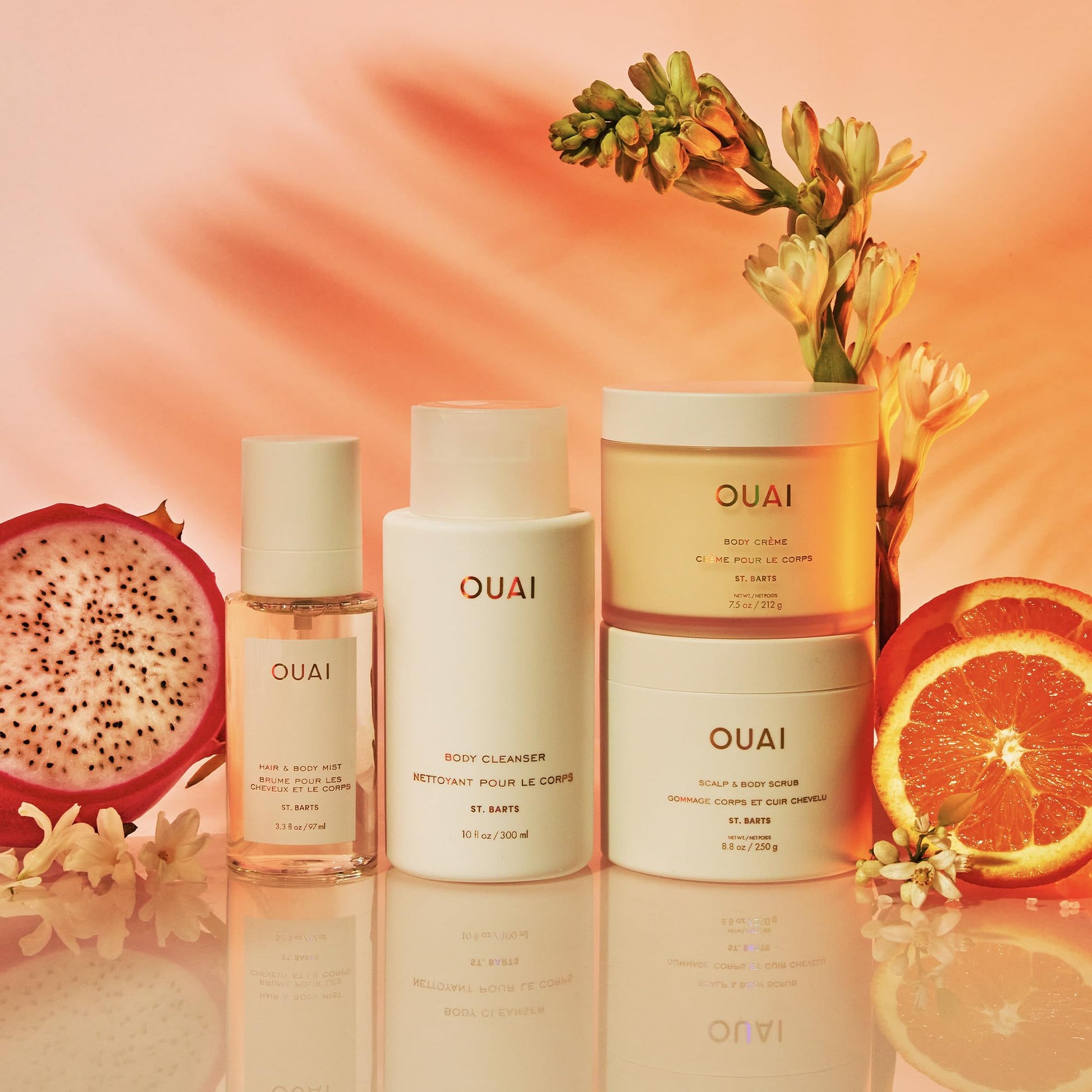 OUAI St. Barts Hair and Body Mist - Tropical-Scented Hair Perfume and Body Spray - Notes of Dragonfruit, Orange Blossom, Tuberose & Musk (8 Fl Oz) OUAI buy supplements canada