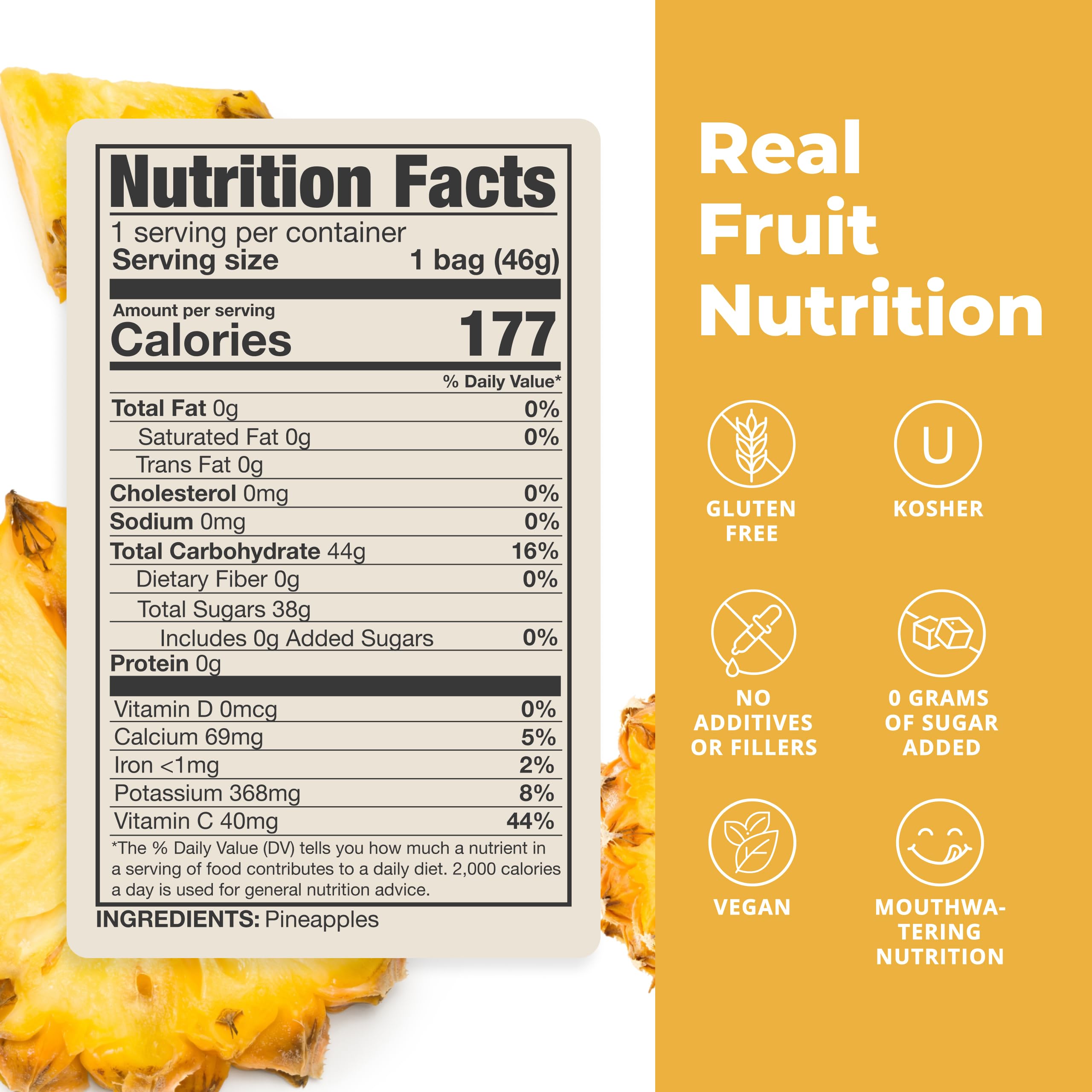 Balance of Nature Freeze-Dried Pineapples (5 Pack) – 100% Real Fruit, Crunchy Pineapple Slices, Healthy Snack, Mouthwatering Nutrition, Gluten-Free, Vegan, No Sugar Added, Five 1.6 oz Bags Balance of Nature buy supplements canada