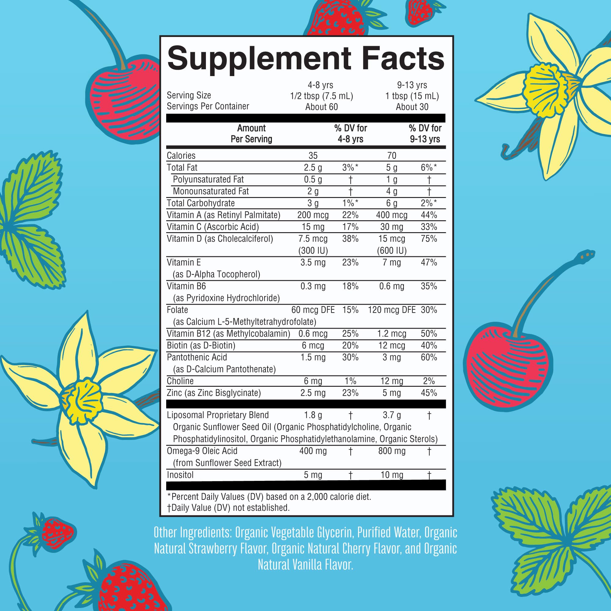 MaryRuth Organics Kids Multivitamin Liposomal | Vegan, Sugar-Free Vitamins for Kids | Ages 4+ | 2 Month Supply | 15.22 Fl Oz MARYRUTH'S buy supplements canada