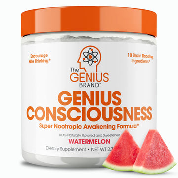 Genius Consciousness, Super Nootropic Brain Supplement Powder, Watermelon The Genius Brand buy supplements canada