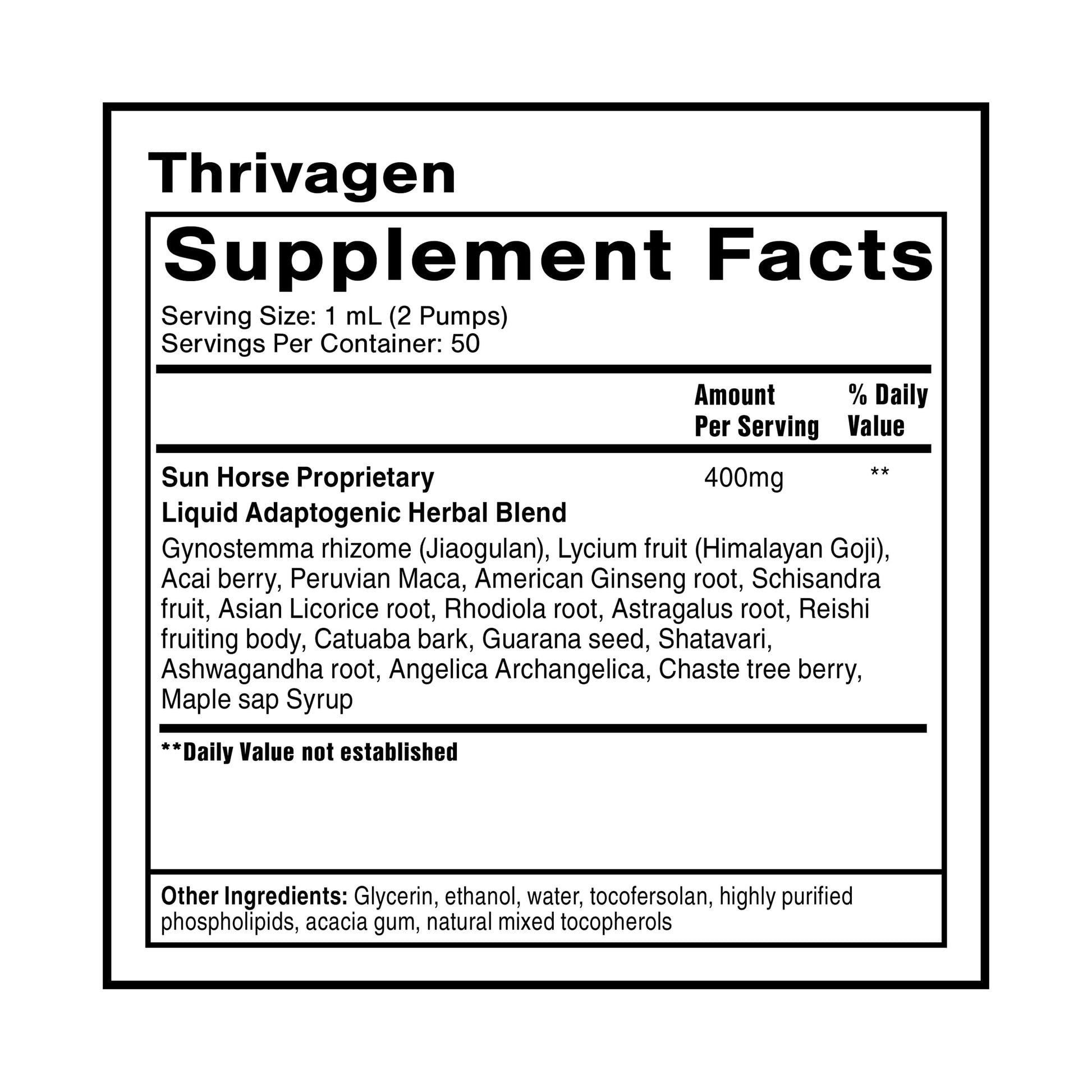 Quicksilver Scientific Thrivagen - Women's Health Supplement with 15 Energy, Hormone Balance & Adrenal Support Botanicals - Adaptogenic Herbs with Shatavari, Rhodiola & Maca Root (1.7oz / 50ml) Quicksilver Scientific buy supplements canada