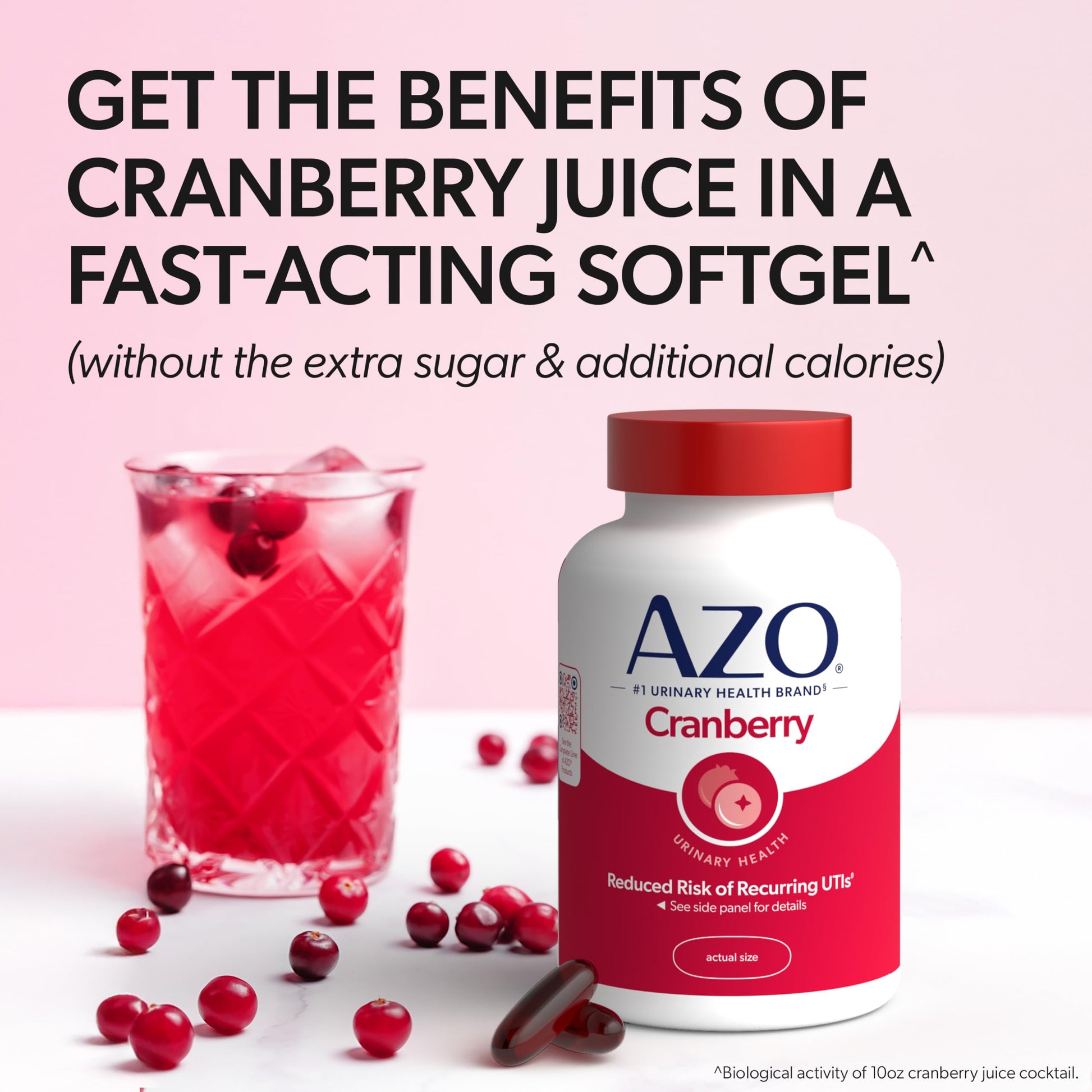AZO Cranberry Supplement, Made with Concentrated Whole Fruit Cranberry Powder to Help Cleanse and Protect the Urinary Tract AZO buy supplements canada