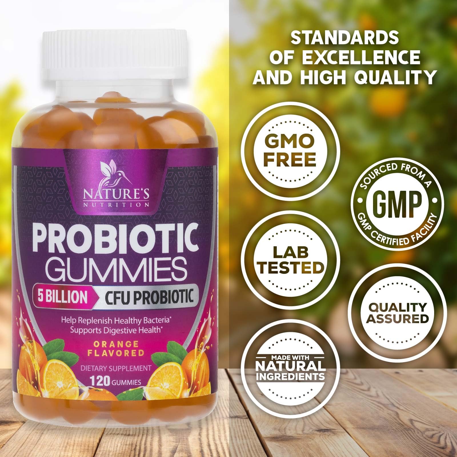 Probiotics for Digestive Health Gummies - 6 Unique Strains for Daily Immune Support & Gut Health, Supports Constipation, Gas & Bloating - Best Probiotic Supplement Nature's Nutrition buy supplements canada