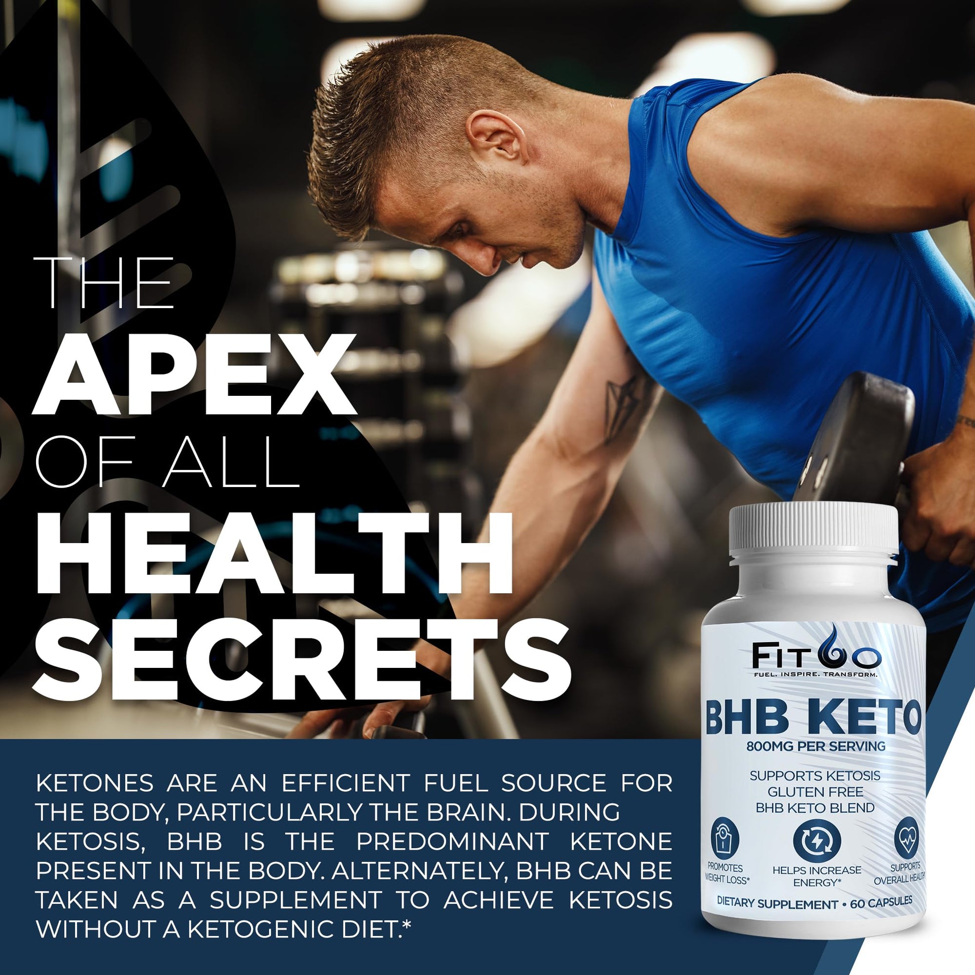FIT60 Keto Diet Pills for Men & Women - Boost Energy and Mental Clarity for Enhanced Focus FIT60 buy supplements canada