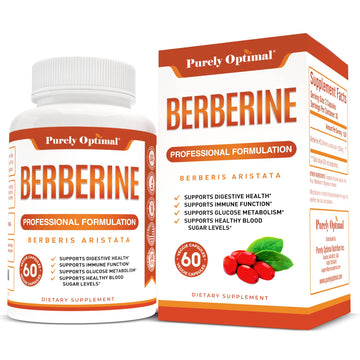 Purely Optimal Premium Berberine Supplement - 1200mg Berberine HCl, Non-GMO Purely Optimal buy supplements canada