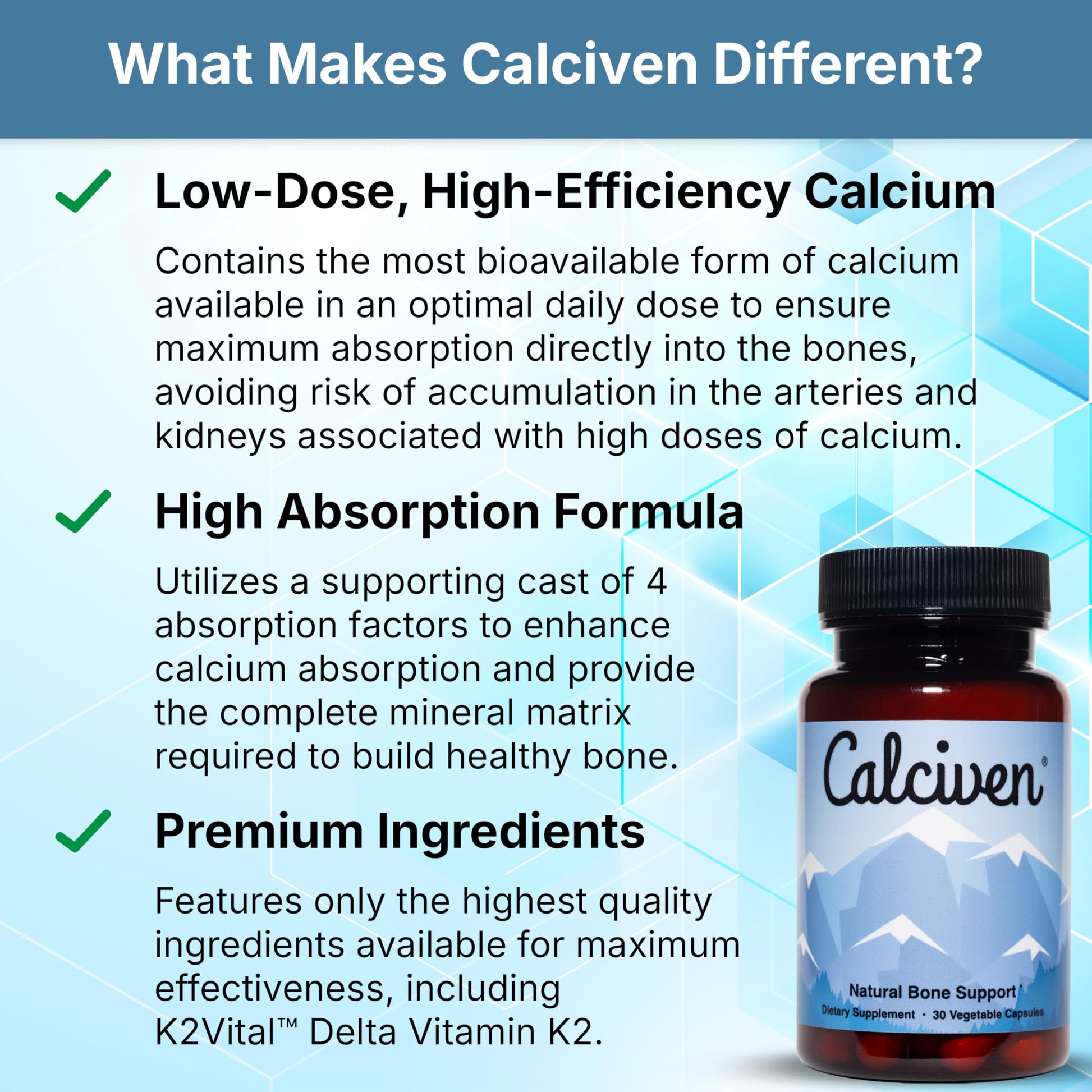 Calciven - Natural Bone Support Supplement - Non-GMO, Gluten-Free Calciven buy supplements canada