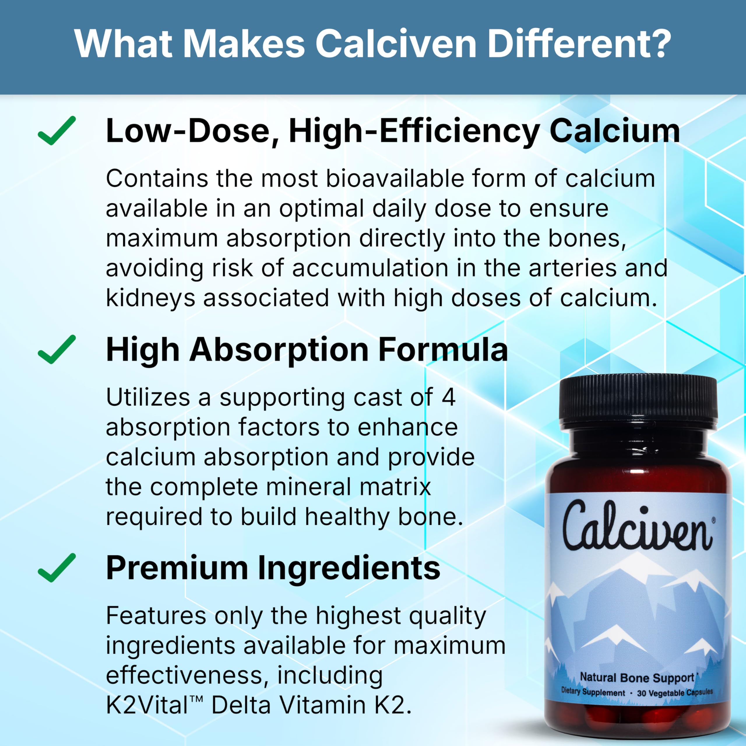 Calciven - Natural Bone Support Supplement - Non-GMO, Gluten-Free Calciven buy supplements canada