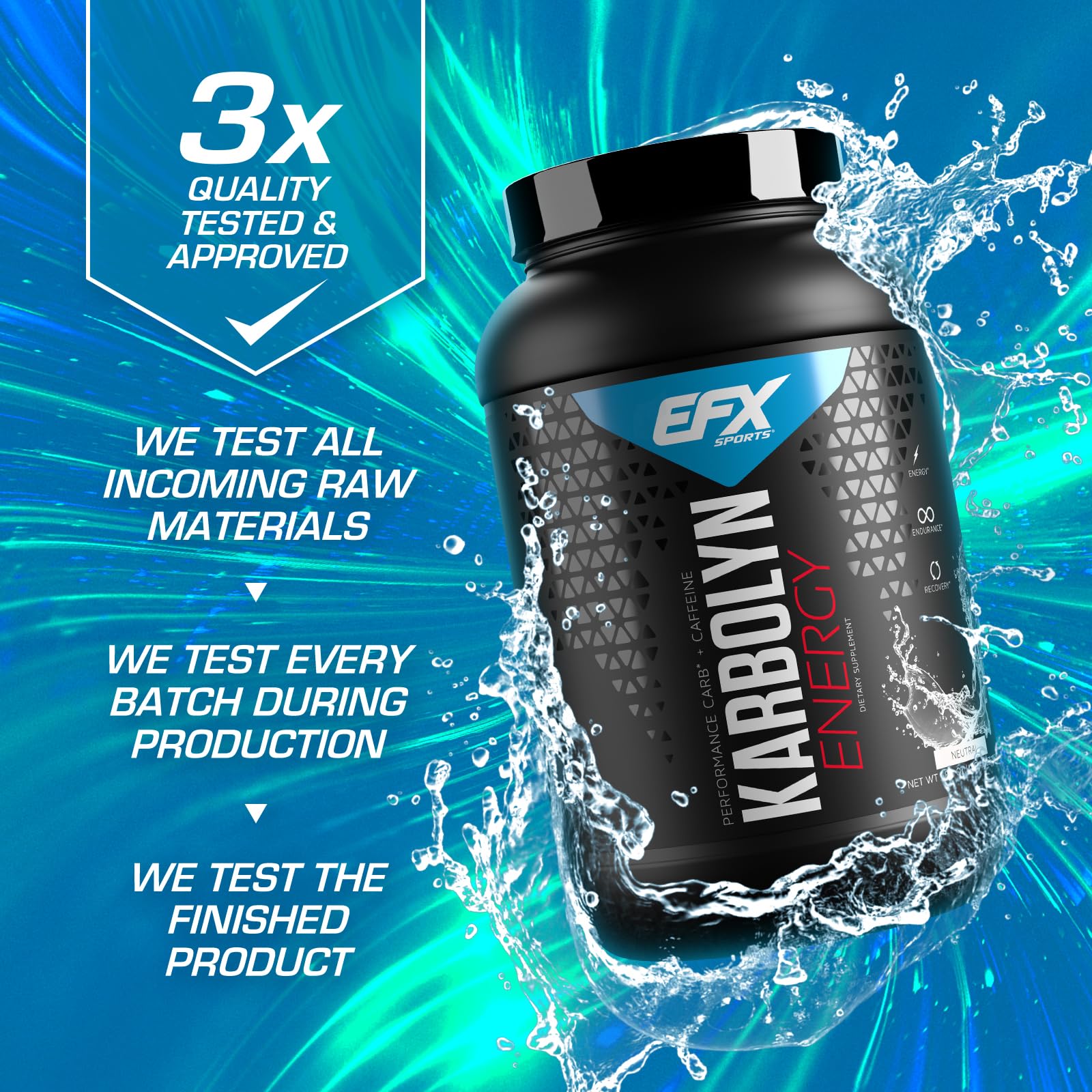 EFX Sports Karbolyn Energy | Performance Carbohydrate Powder + Caffeine | Carb Load EFX Sports buy supplements canada