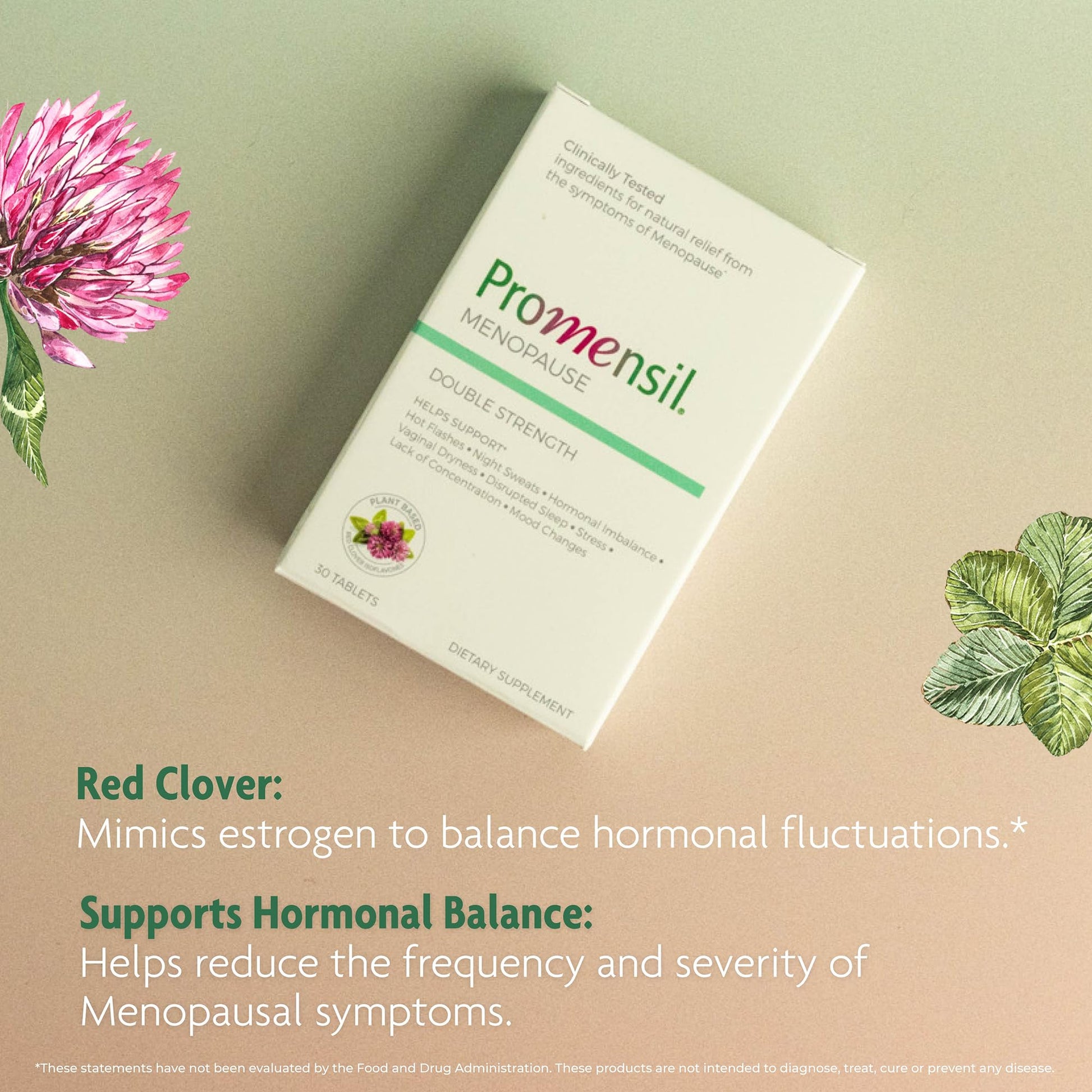 Promensil Menopause Double Strength - Menopause Supplements for Women, Red Clover Isoflavones, Helps Support Hot Flashes, Night Sweats, Restlessness - 30 Count Promensil buy supplements canada